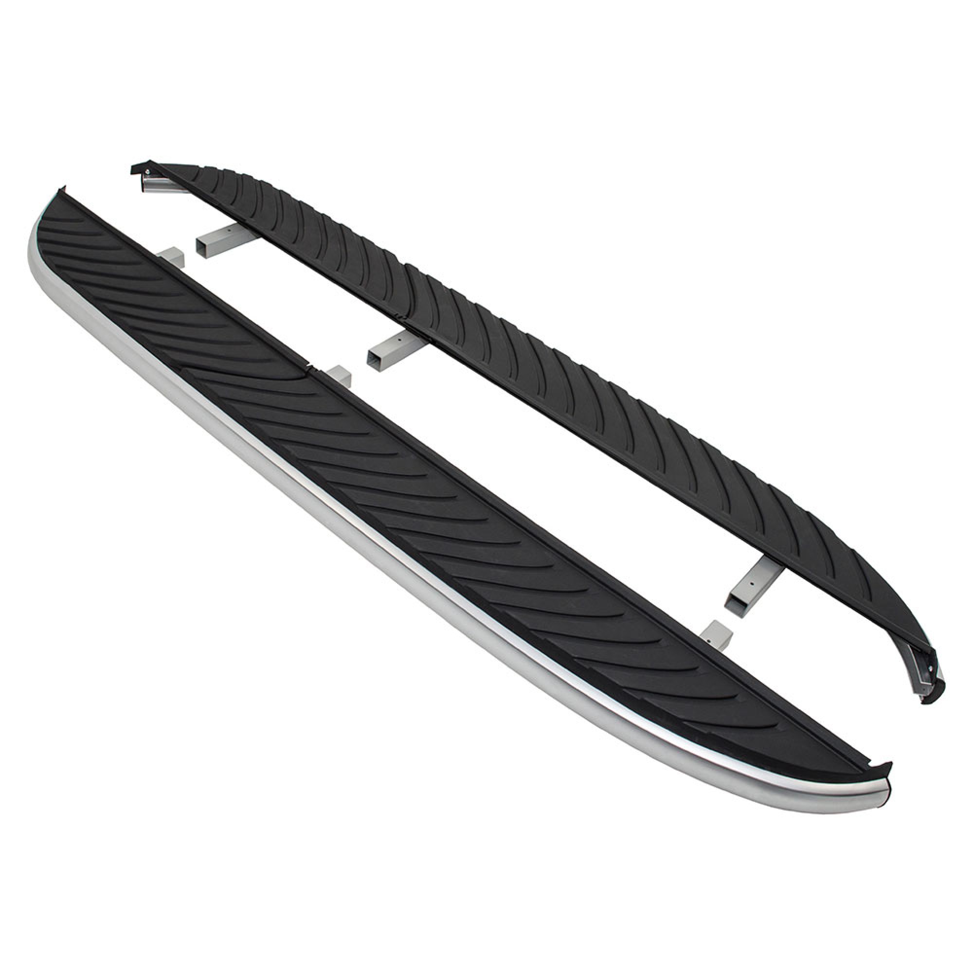 Original Oe Freelander 2 Side Step Runners Brushed Alluminium and Rubber Tread