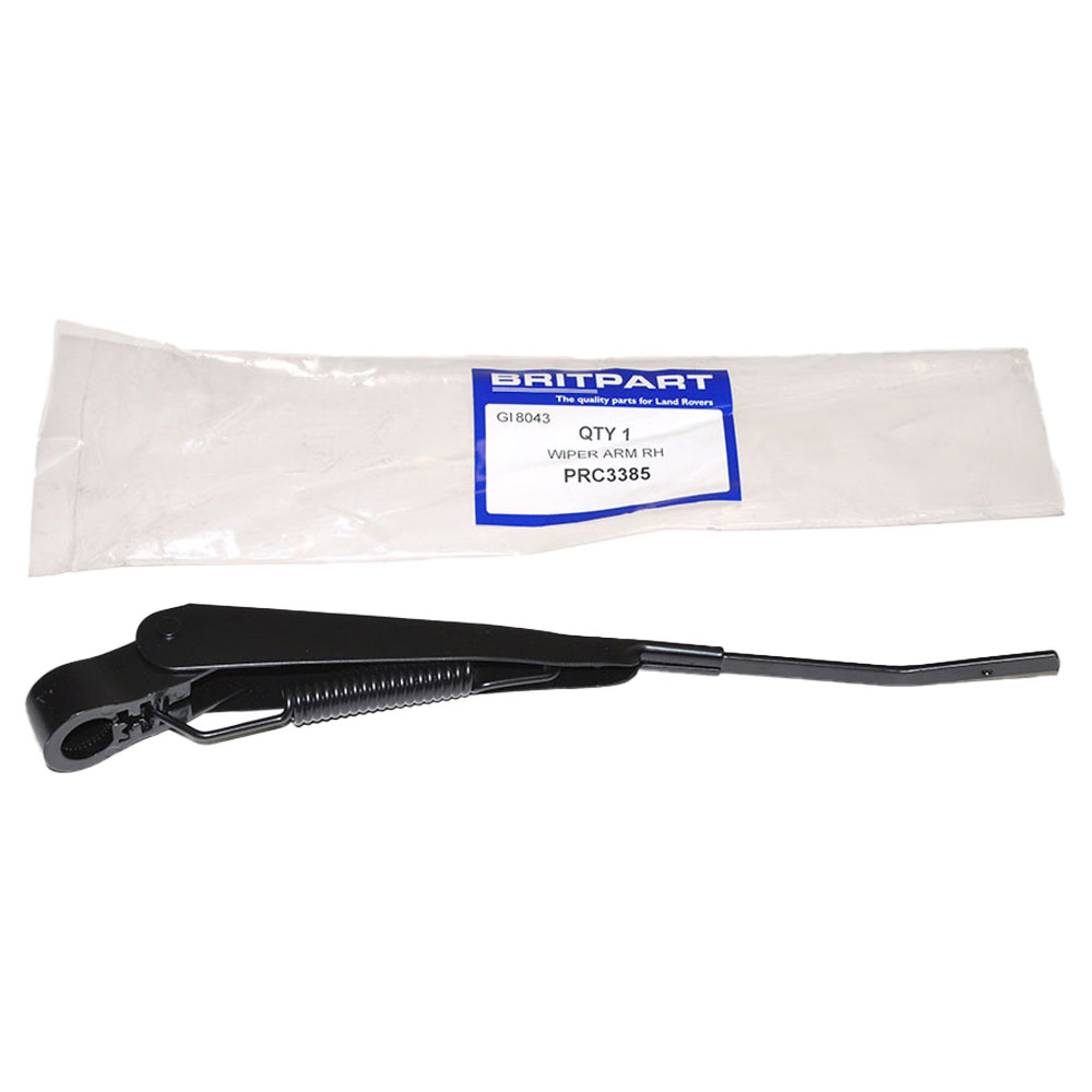 PRC3385 - Wiper Arm Series 3 Black with 20 Degree Crank RH