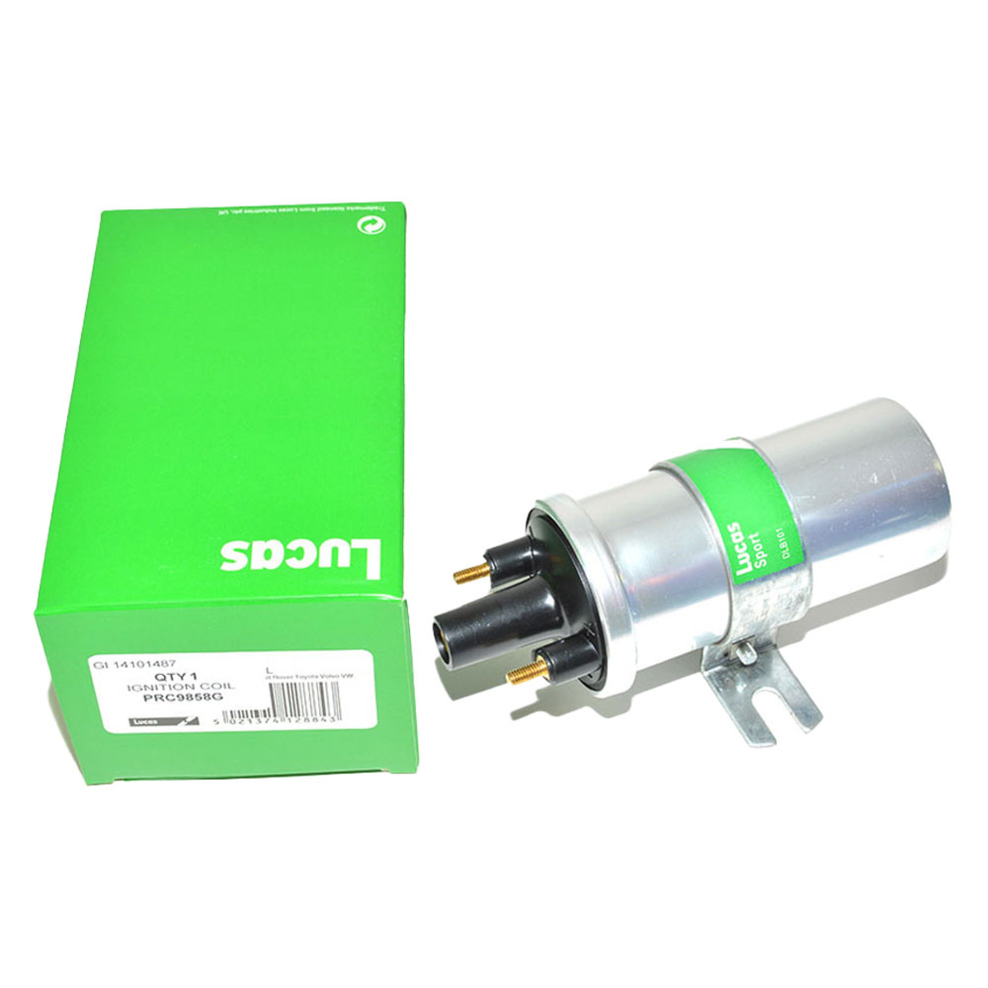 PRC9858G - Lucas Ignition Coil Land Rover 4 Cylinder Green Box