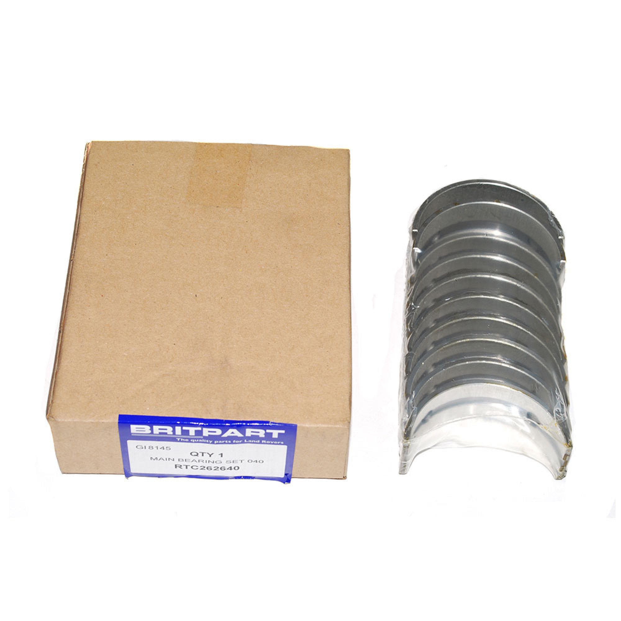 RTC262640 - Main Bearing Set 2.25 Litre 040 Inch Oversize Ze 5 Bearing Engine Series 3 90/110