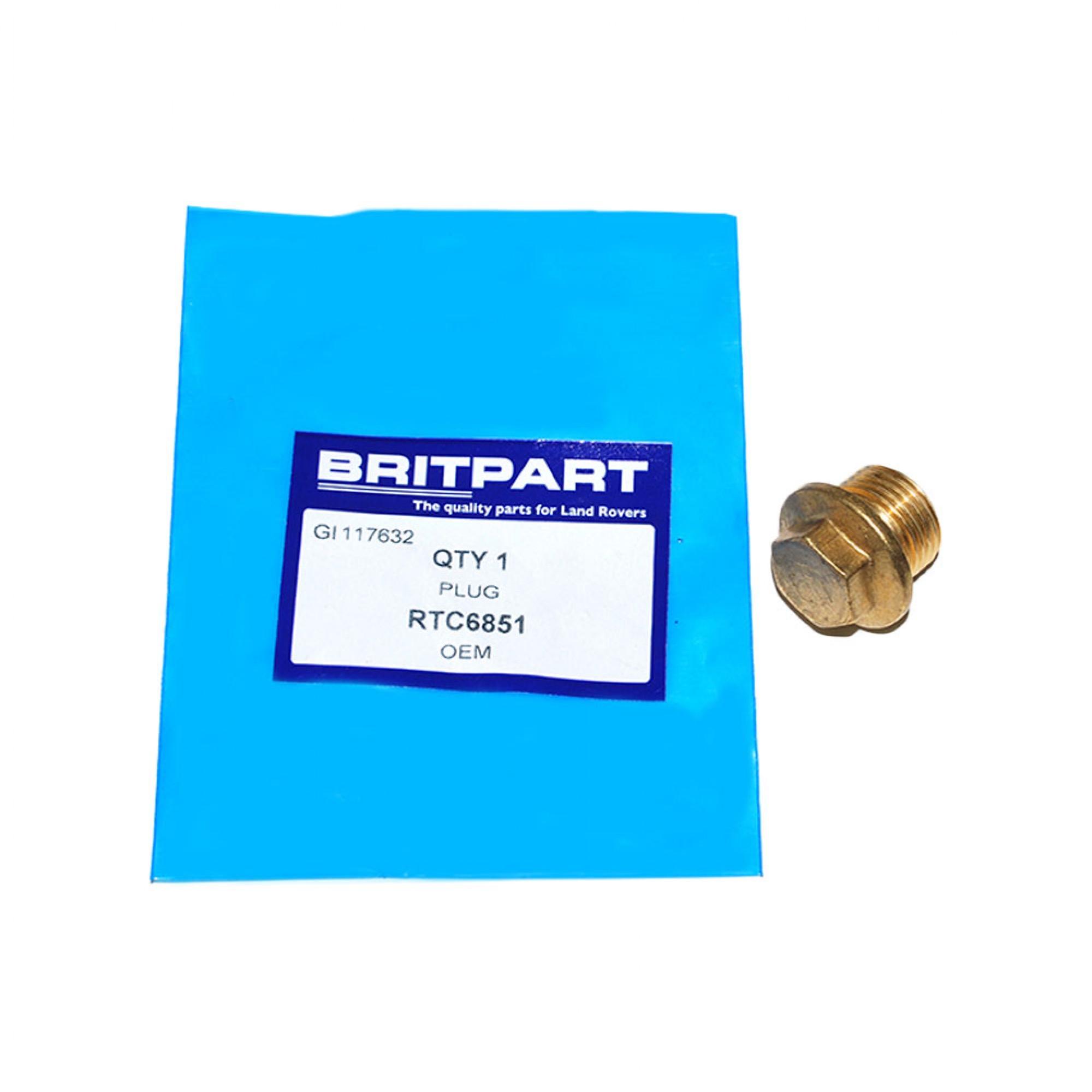 Plug Oil Filter Housing 2.25 2.5 Petrol 2.5NA and 2.5TD Diesel and Series 1 Stat Housing - RTC6851