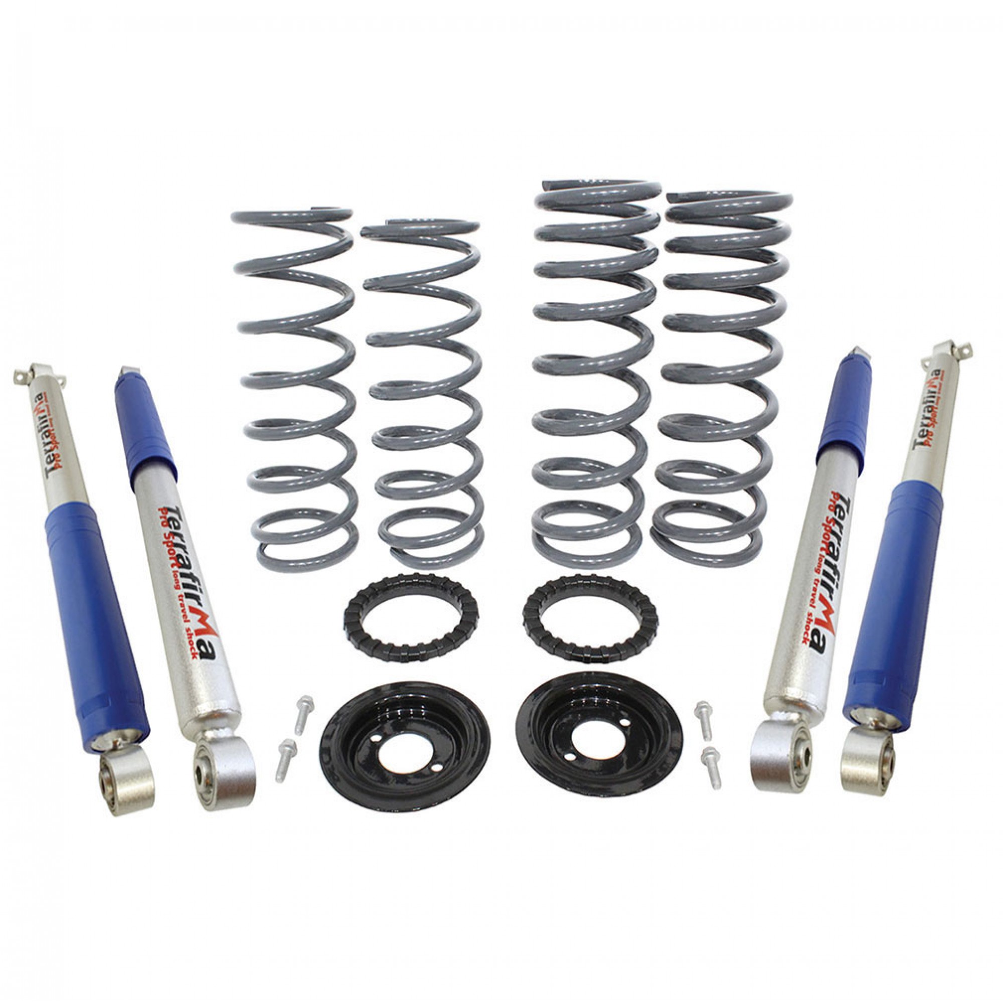 TF229 - Terrafirma Air to Coil Conversion Kit +2" Lift Medium Load Long Shocks Discovery 2