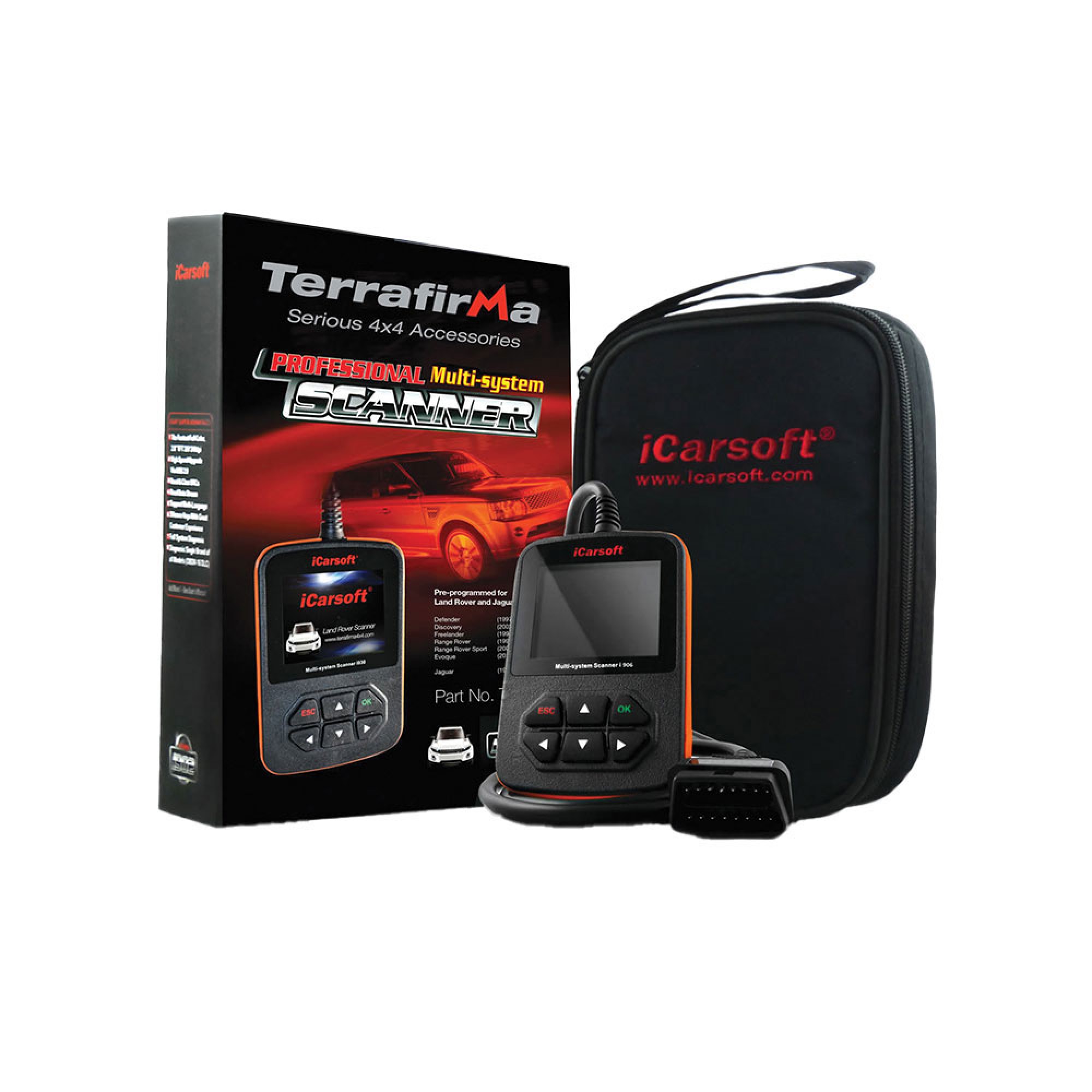 Terrafirma Handheld Diagnostic Multi-vehicle Scanner and Code Reader, Suitable for Defender 1997-2012, Discovery 2002-2013, Freelander 1999-2013, Ranger Rover 1999-2013, Range Rover Sport 2005-2013, Evoque 2012-2013, Jaguar 1994-2014.