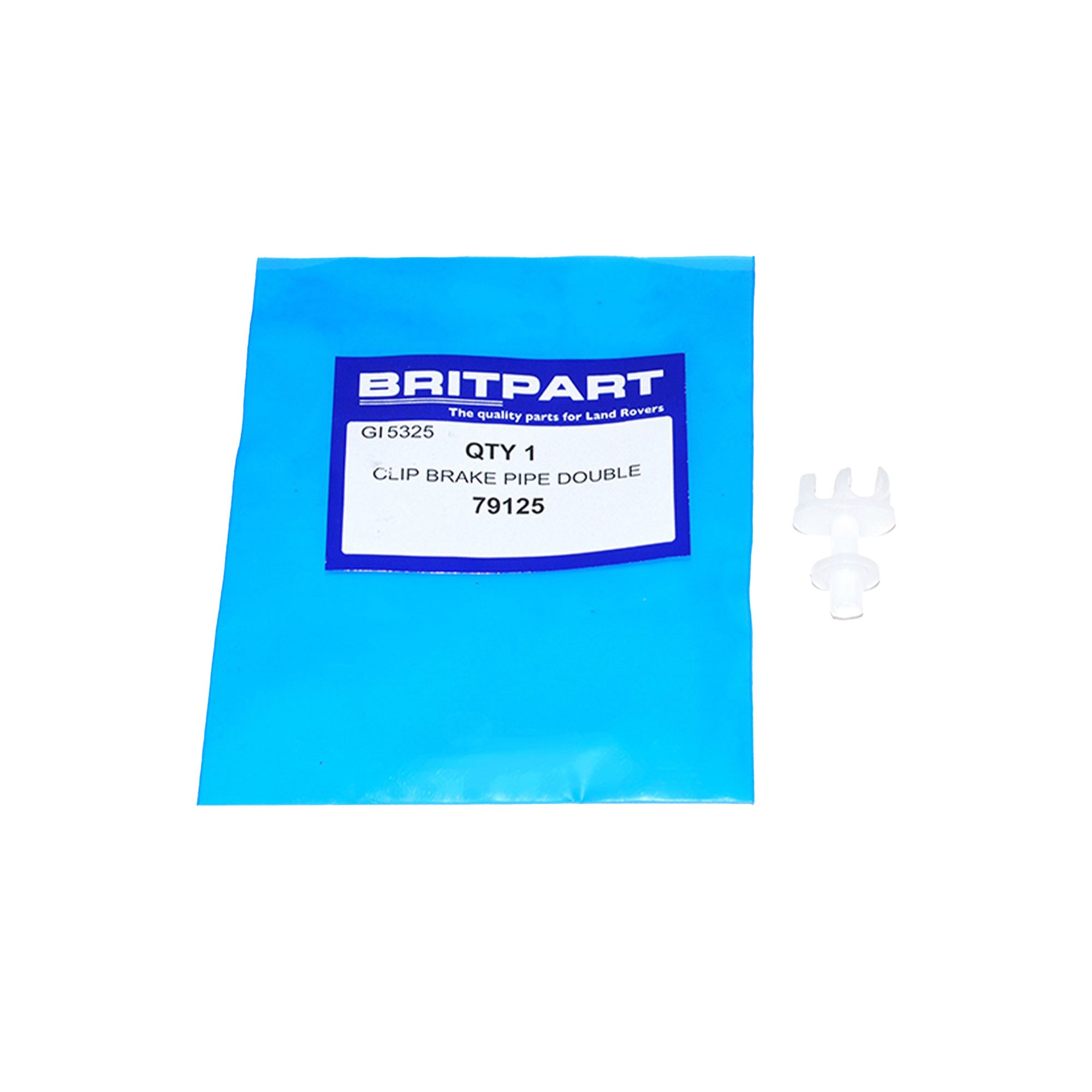 79125 - Pipe Clip Brakes Plastic Double Various Applications