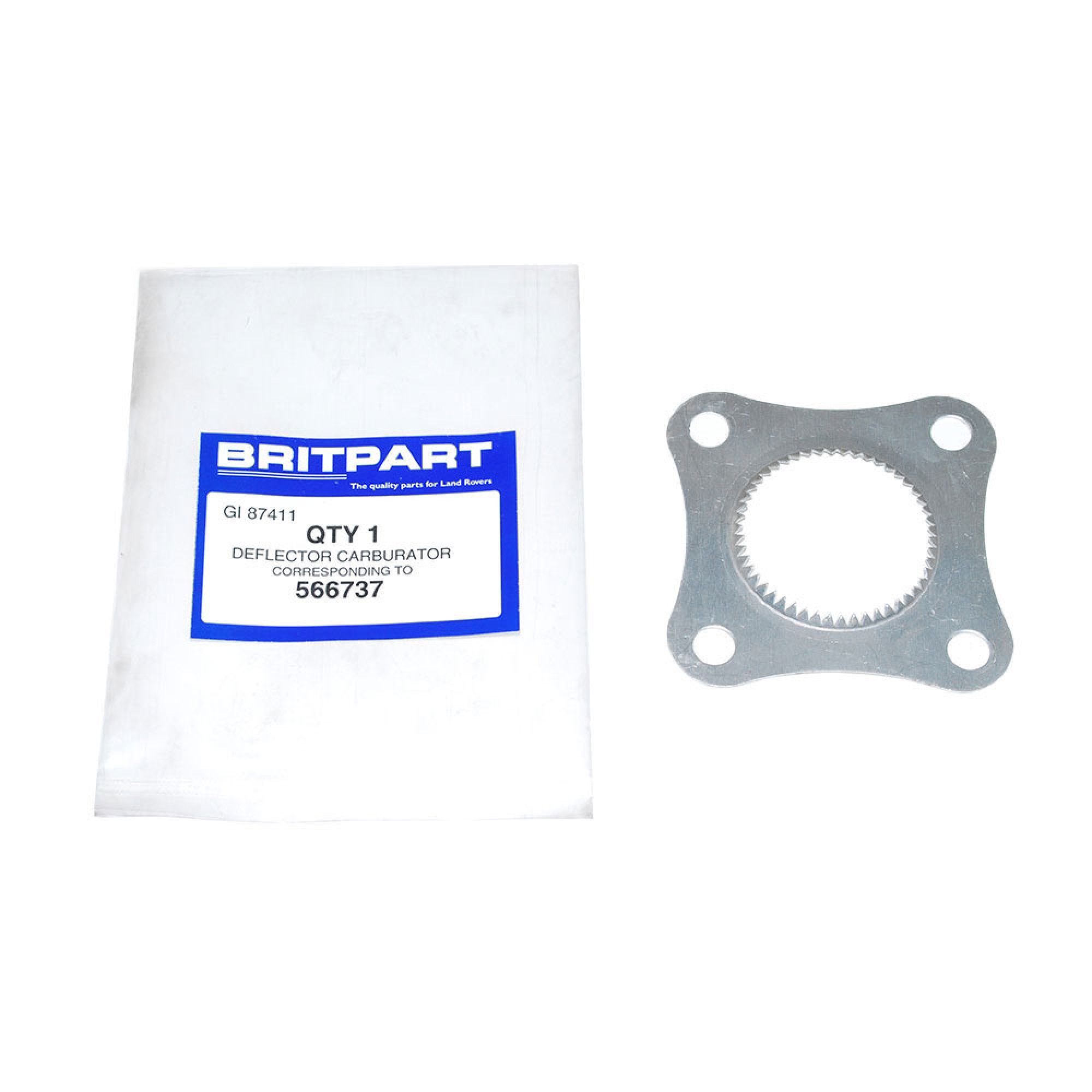 566737 - Deflector Gasket Range Rover Carb 1978-86 and Discovery and 90/110