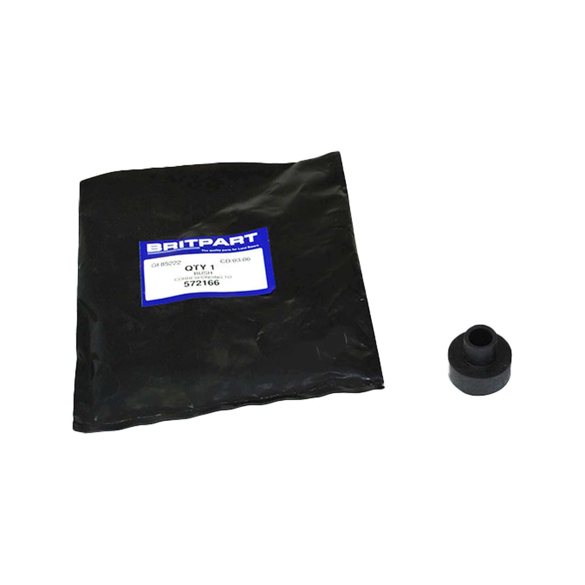 572166 - Rubber Bush Outer Exhaust Mount 4 Cylinder to 1990 and V8
