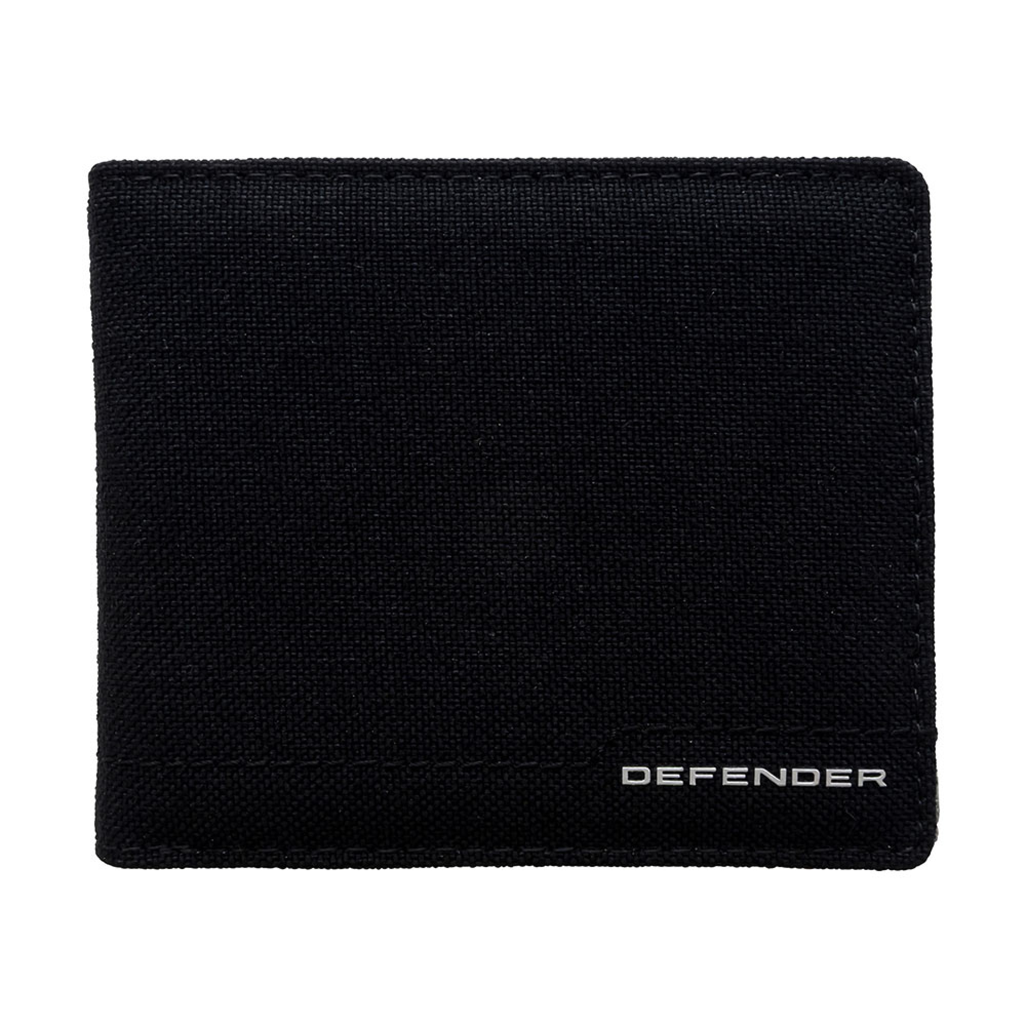 Genuine Defender Nylon Wallet Contrast Grey Interior Comes with 1 Coin Compartment, 3 Card Slots, 1 Note Compartment.