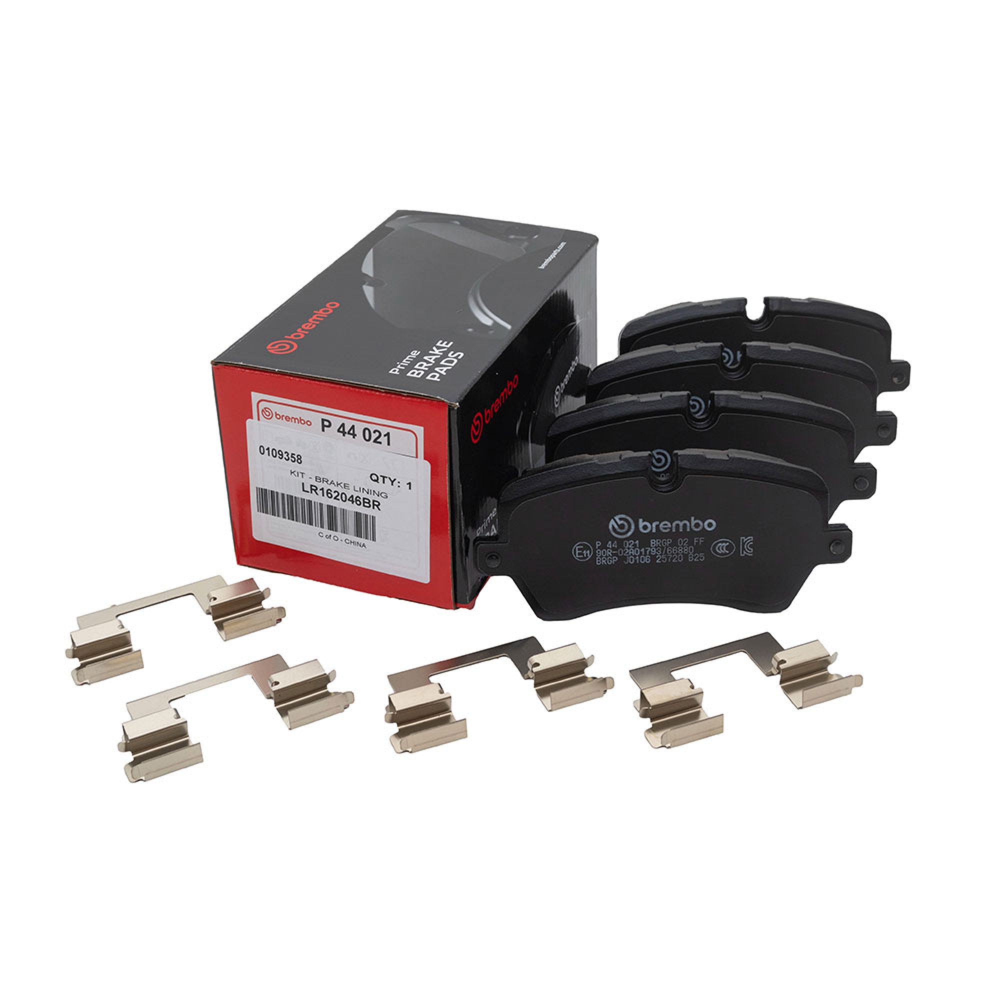 LR162046BR - Brembo Rear Brake Pads from Chassis JA000001 Size 18 Disc