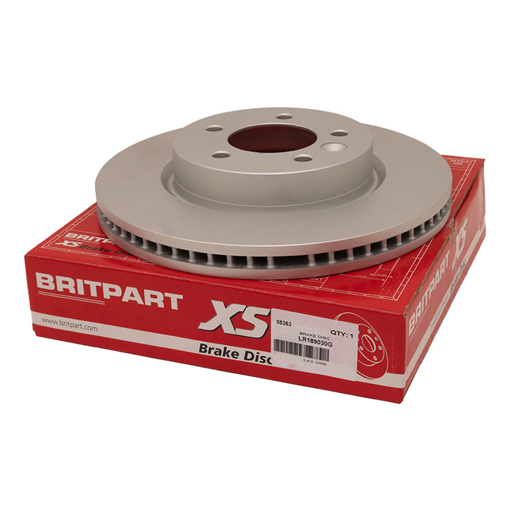 LR189030G - BritpartXS Front Brake Disc Vented