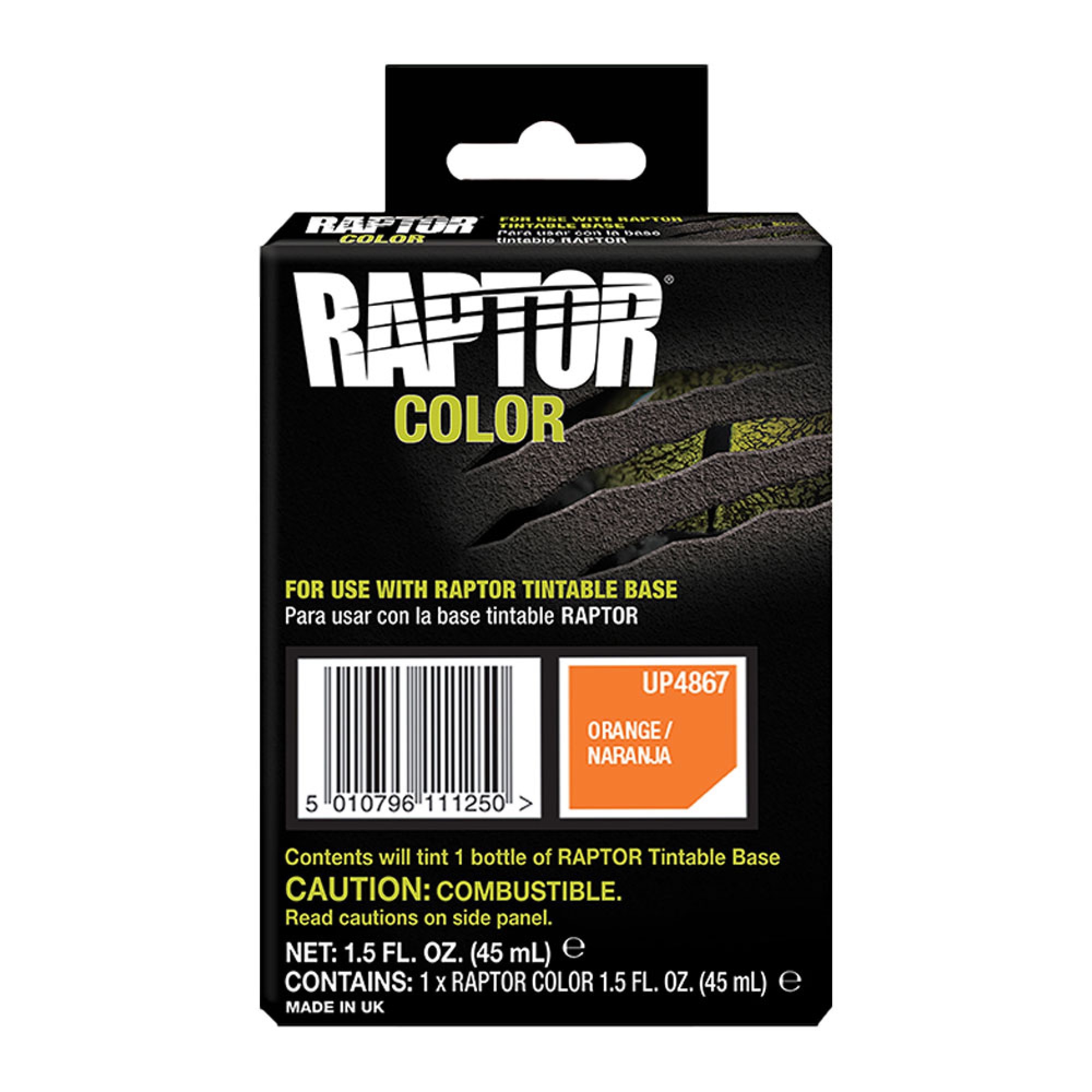DA3334 - Raptor Colour Pouch 45ML - Orange - Raptor