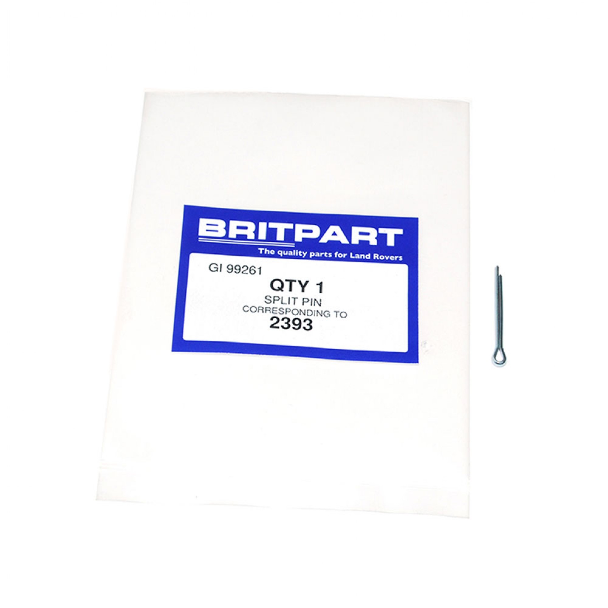 2393 - Split Pin for Track Rod End and Various Applications