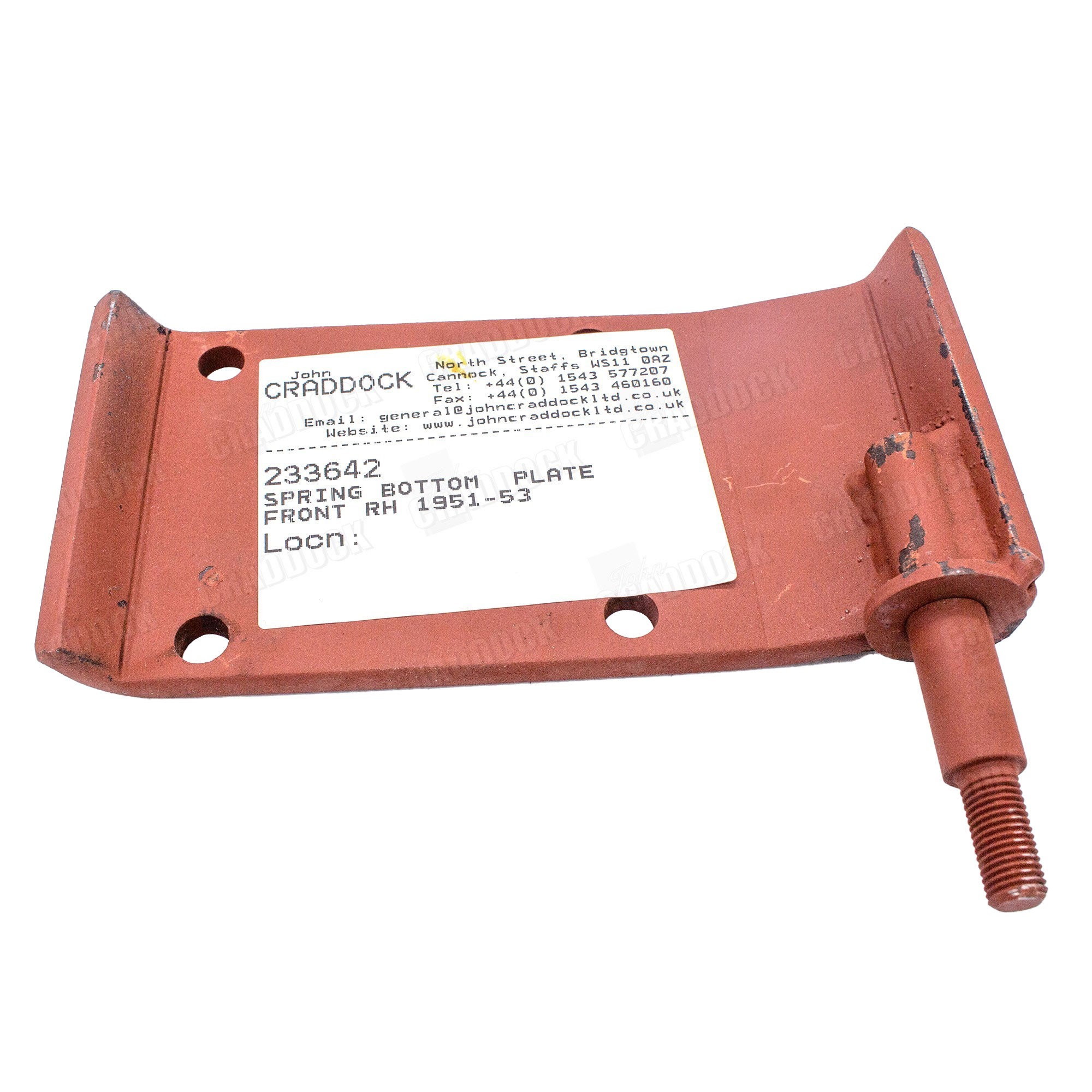 Spring Bottom Plate Front RH 1951-53
