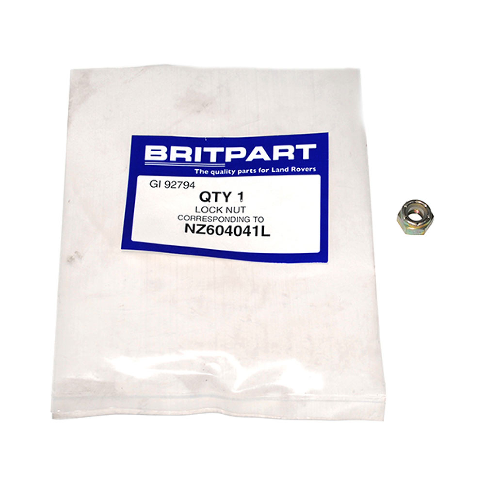 NZ604041L - 1/4 Unf Nyloc Hex Nut