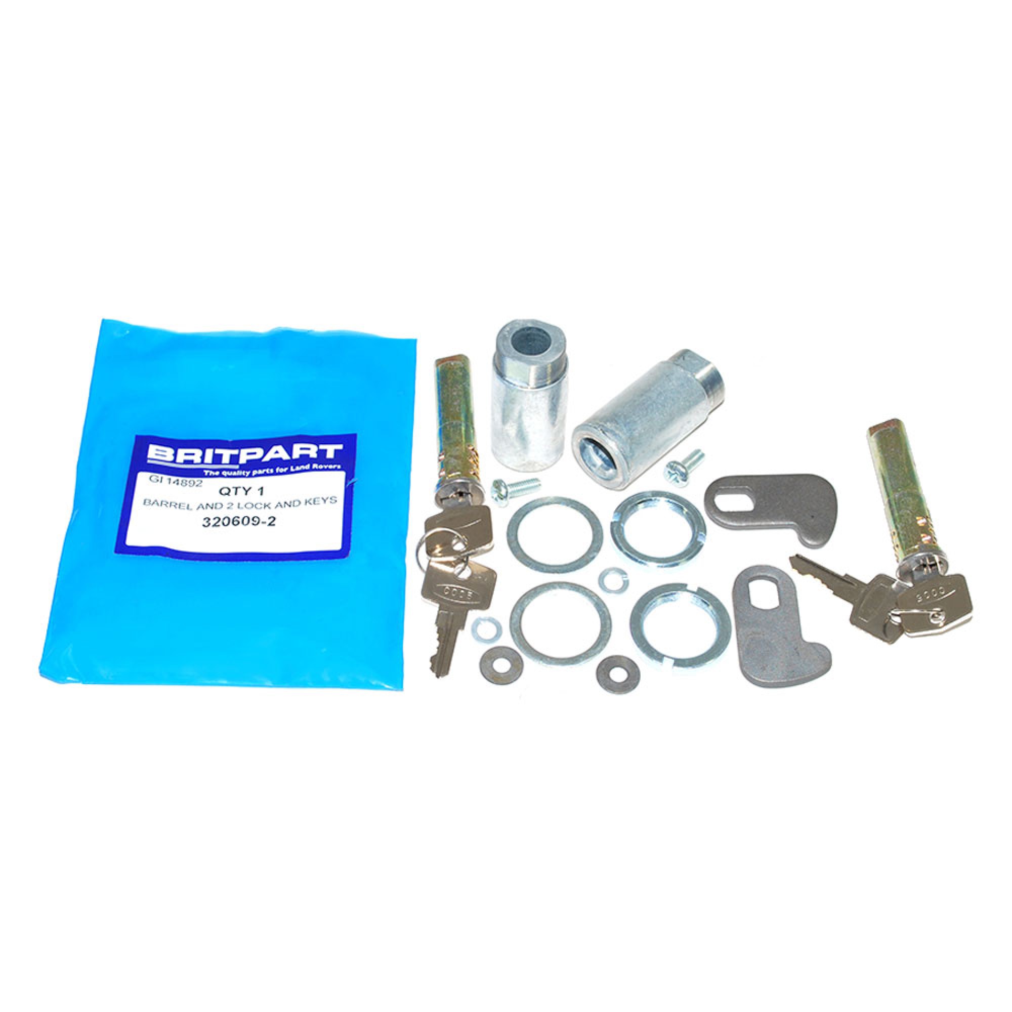 320609-2 - Series Slam Type Lock 2 Barrels and Keys