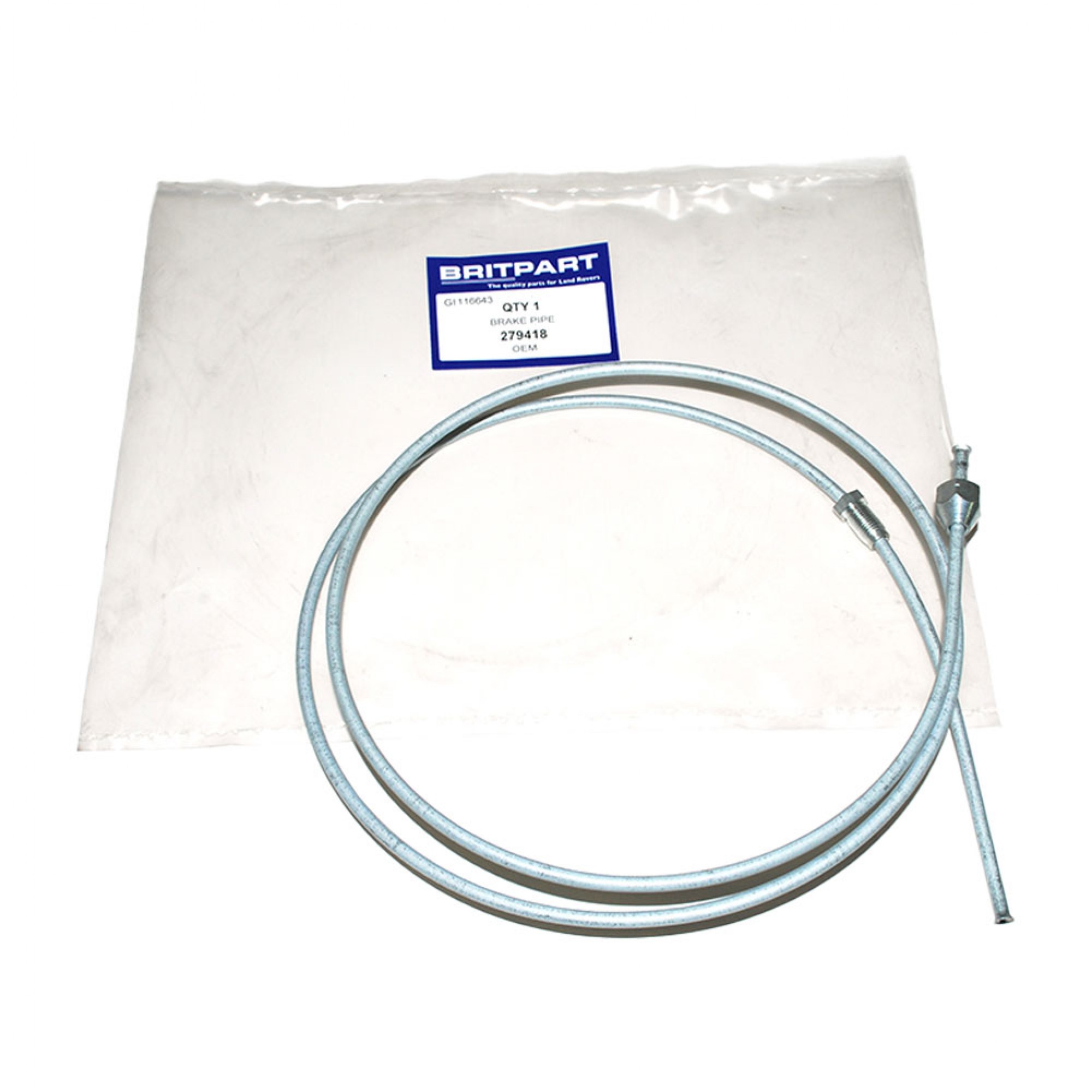 279418 - Brake Pipe Front to Rear SWB 1958-71.