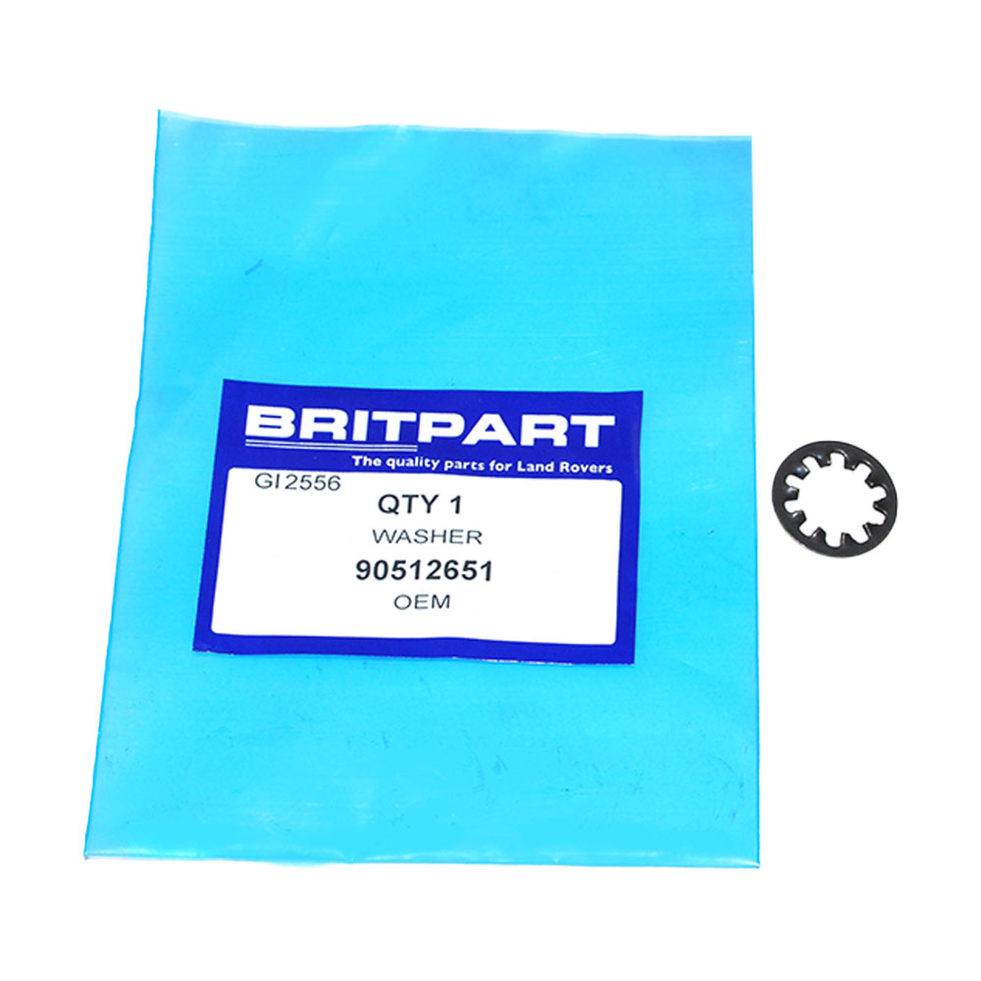 90512651 - Shakeproof Washer on Brake Pipe Union 101 F/C and Other Applications