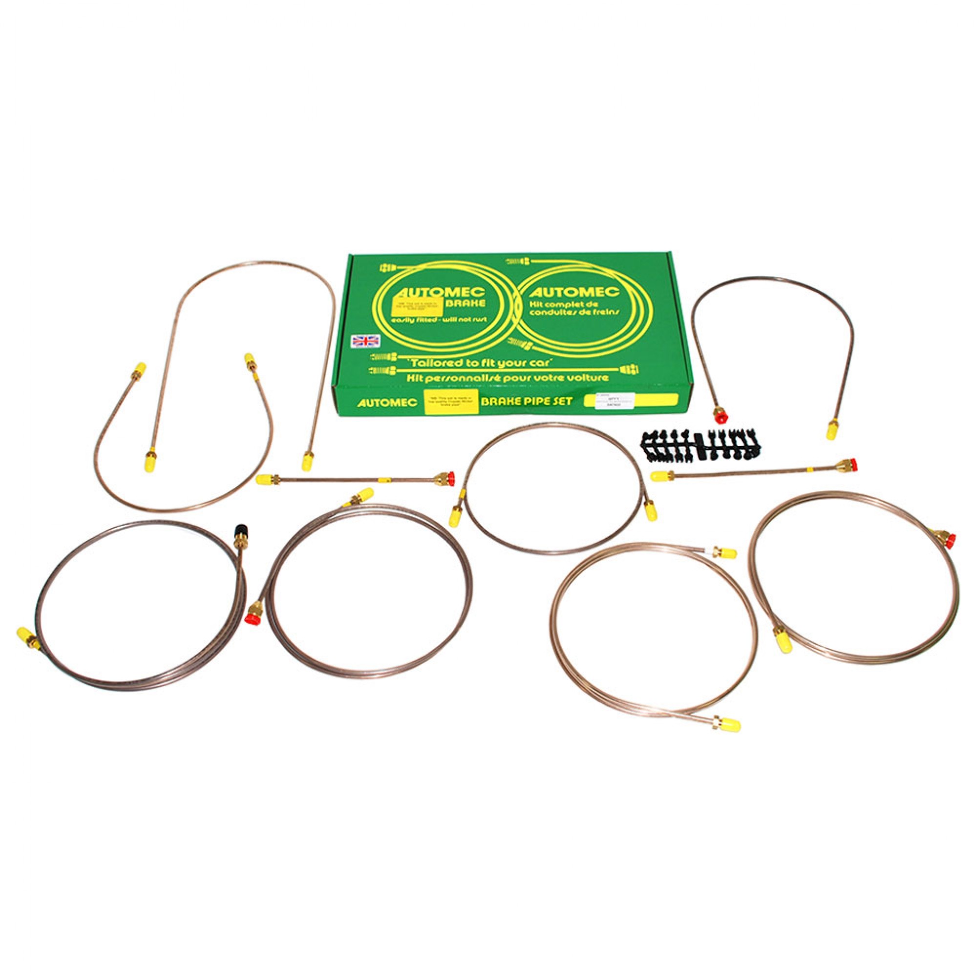 DA7432 - Brake Pipe Set Series 3 SWB LHD - Dual Line System - to Early 1980