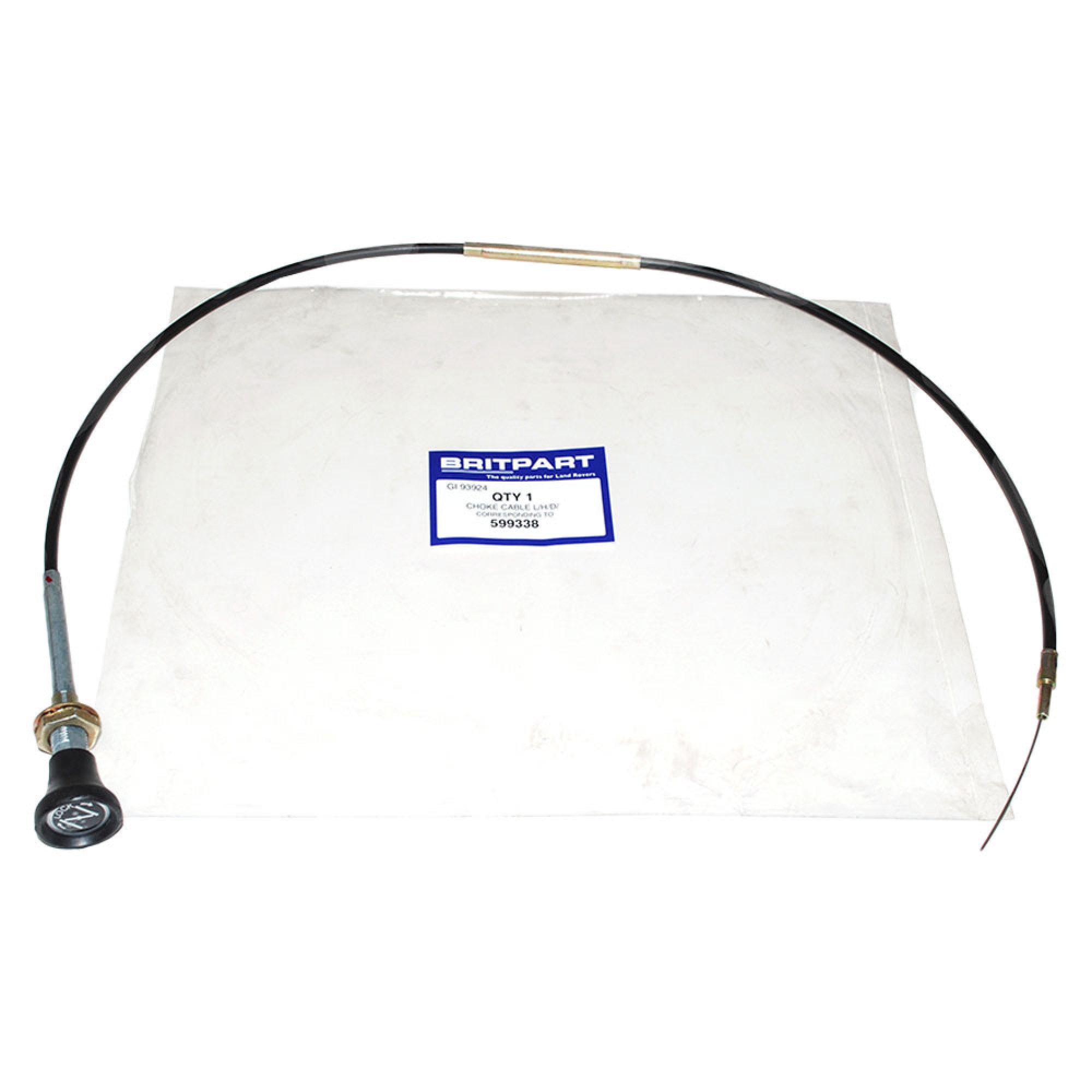 Choke Cable Series 3 without Steering Column Lock LHD - 599338