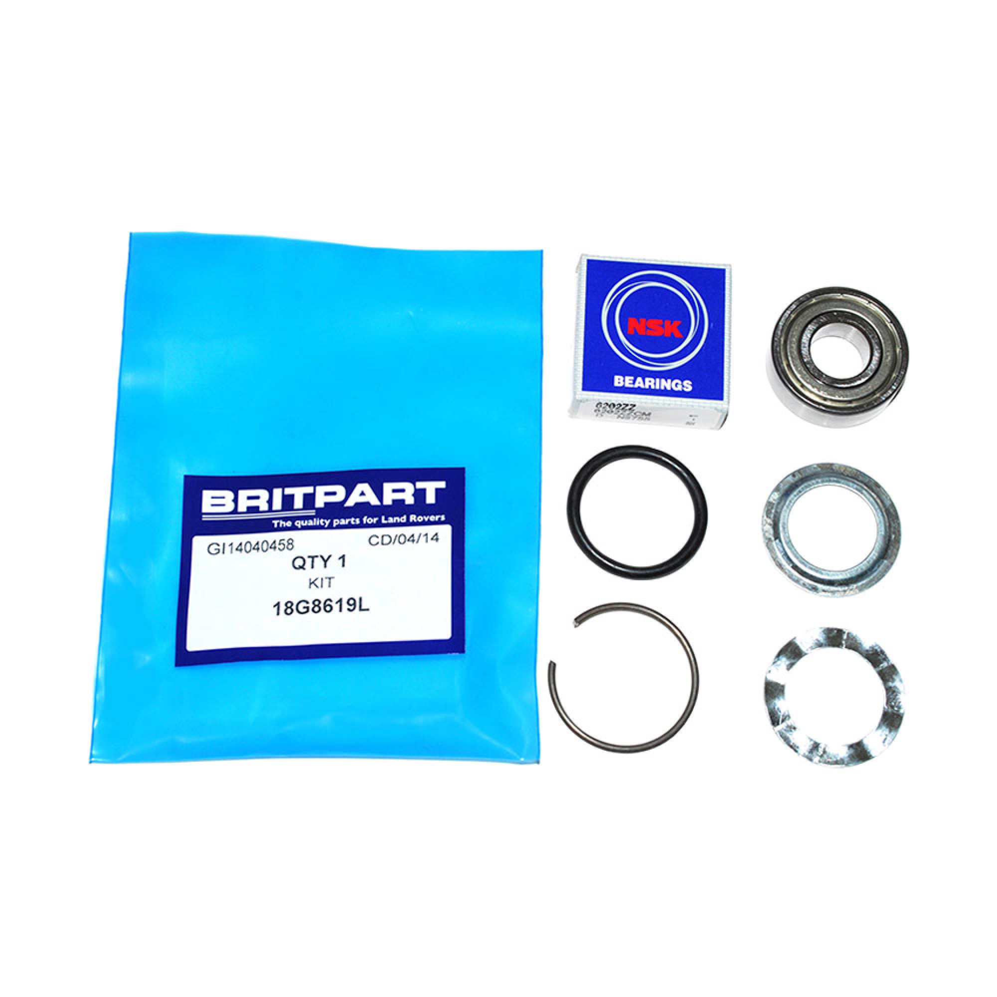 18G8619L-KIT - Alternator Bearing Kit 35mm Drive End 90/110 Range Rover Classic and Series 3.