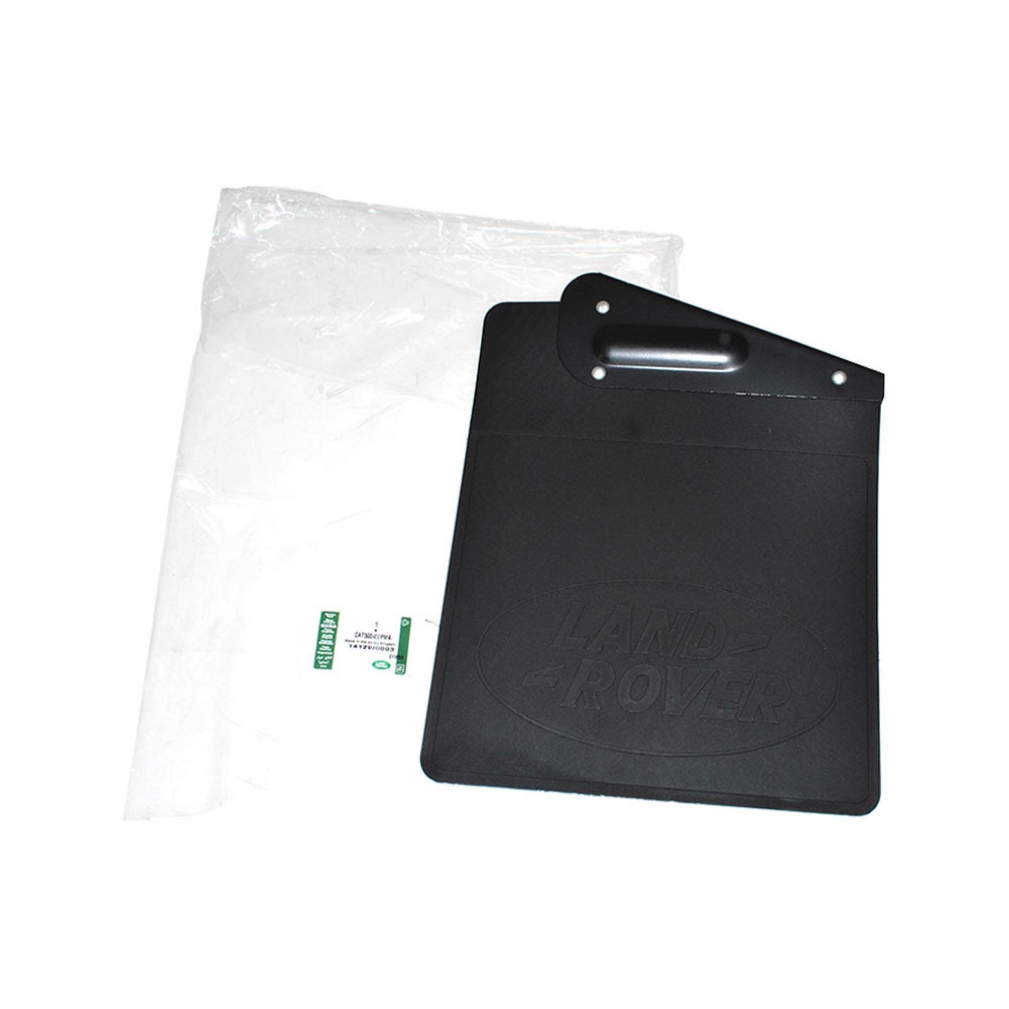 CAT500450PMALR - Genuine Rear LH Mudflap with Bracket