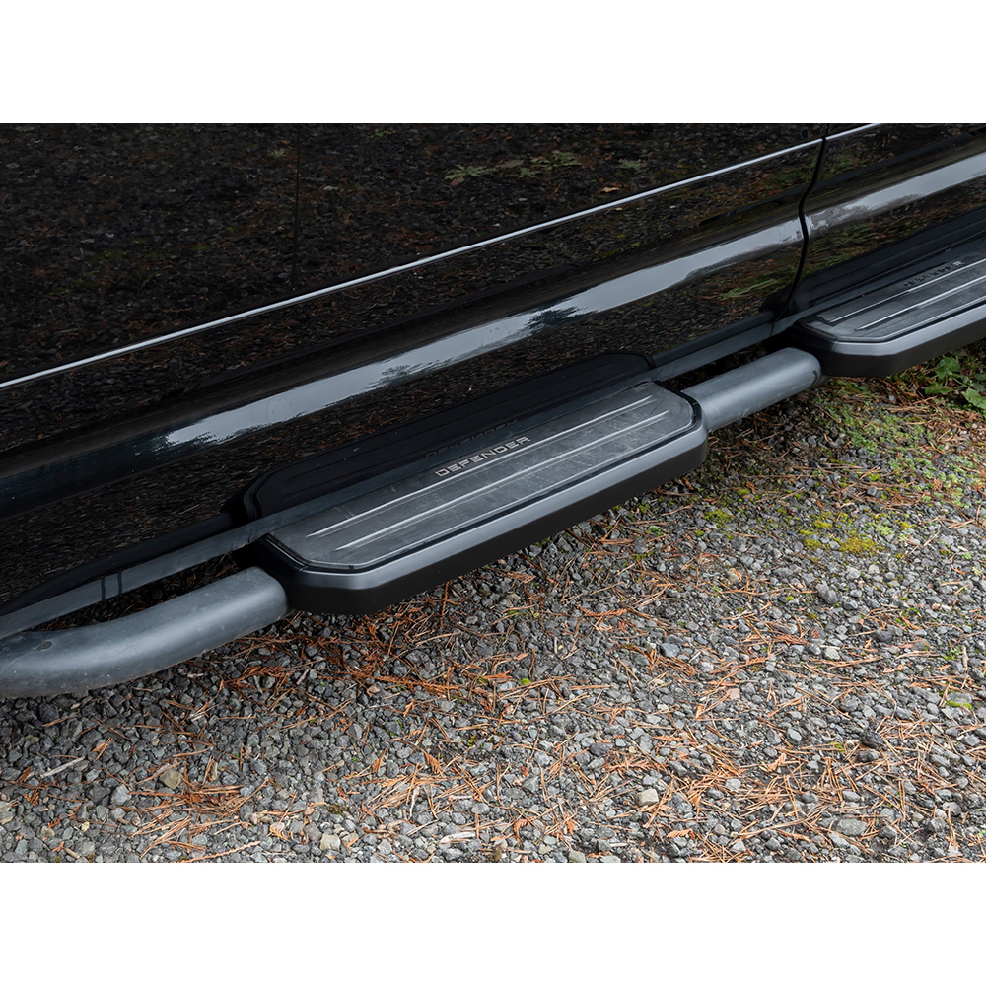 Side Step Covers 90 Smooth Satin Black