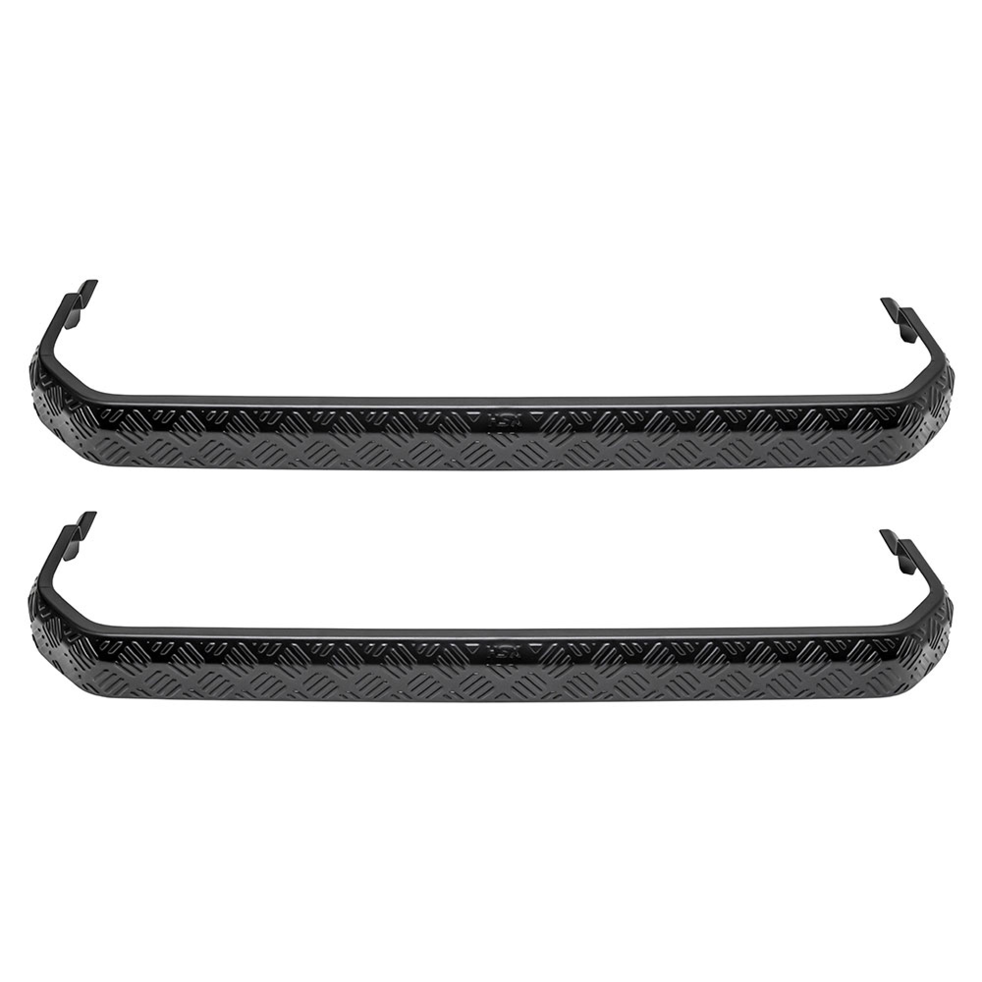 DA5176 - Side Step Covers 90 Chequer Plate Satin Black