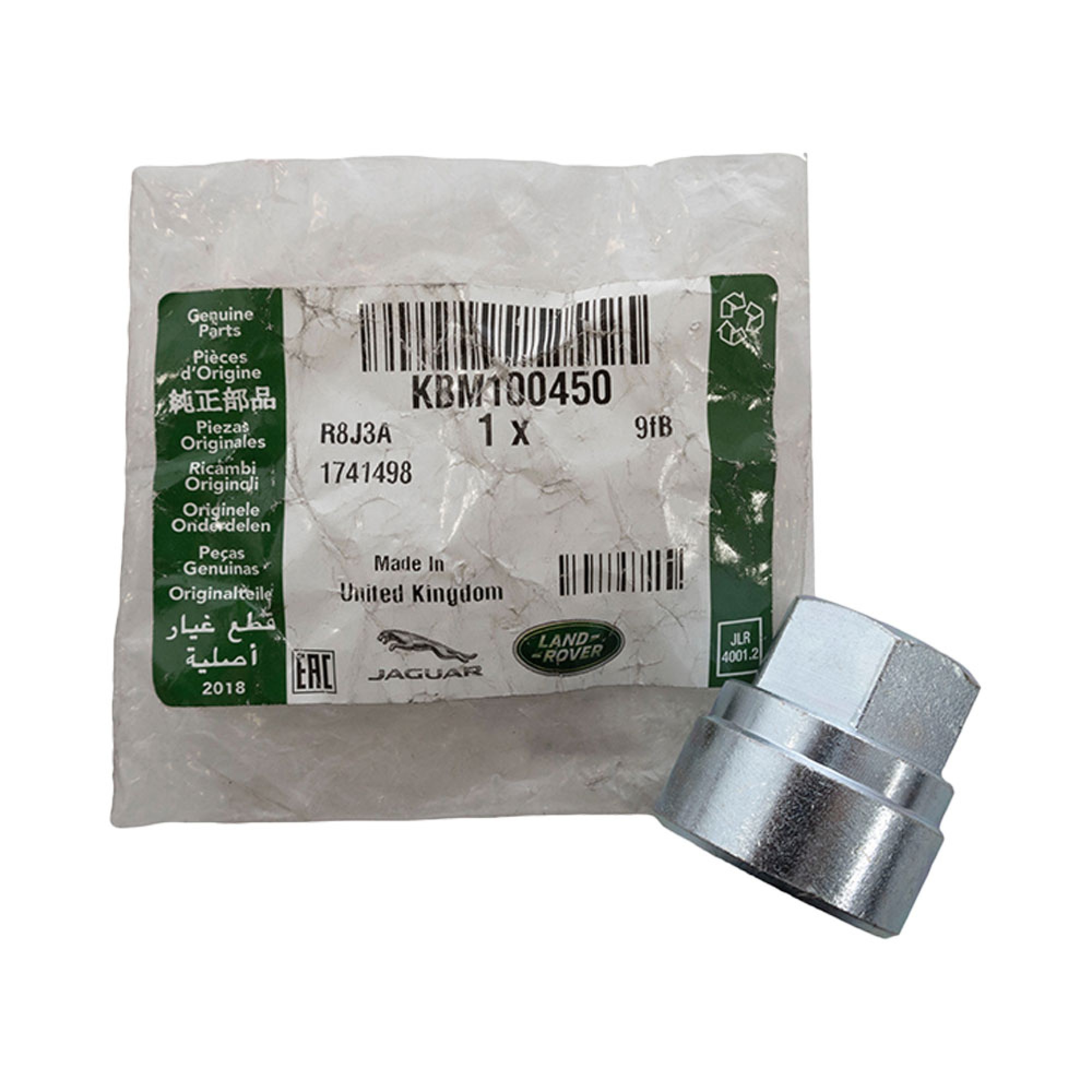 KBM100450LR - Genuine Locking Nut for Wheels 56 Code A