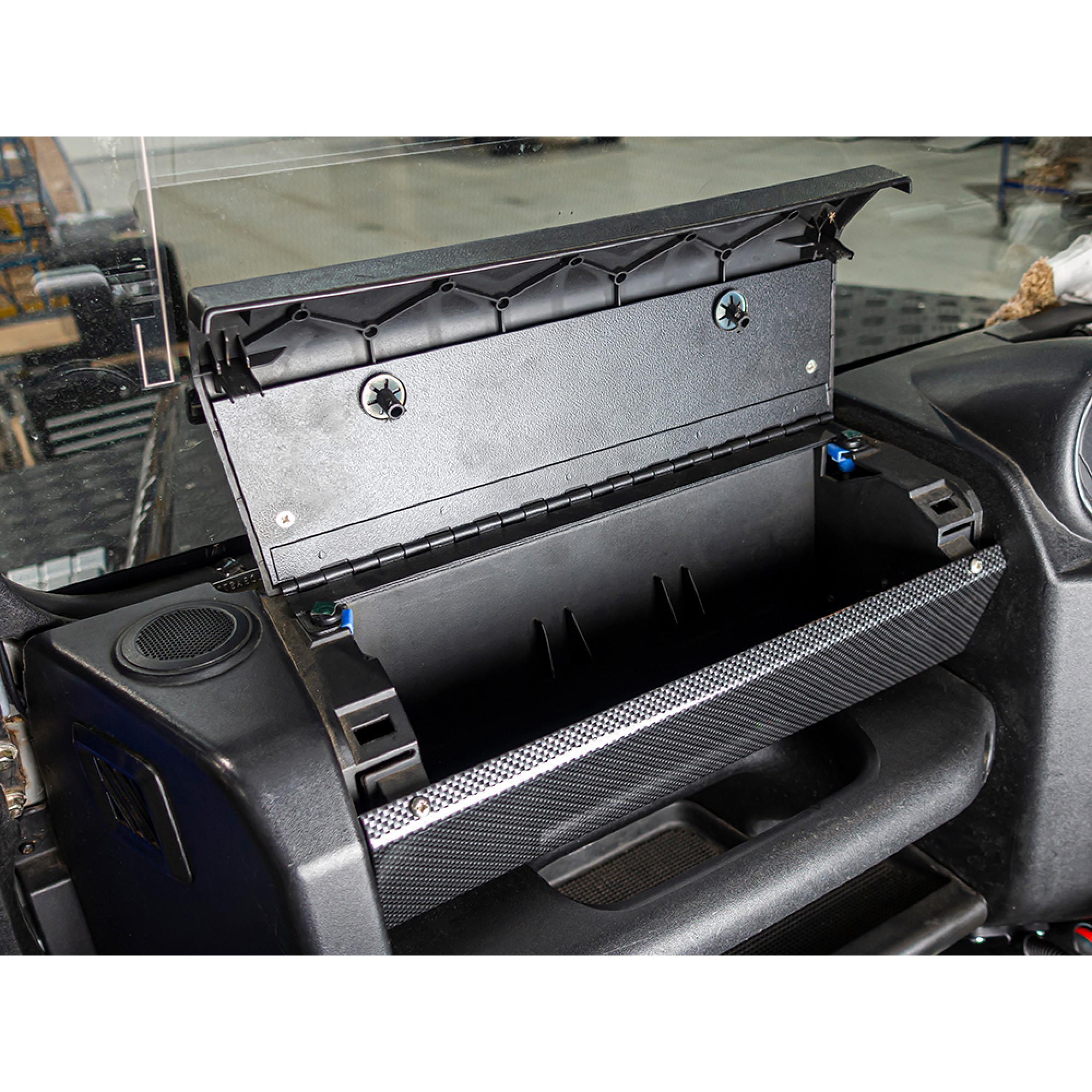 Glove Box Kit Carbon Finish for Defender Puma 2007 Onwards