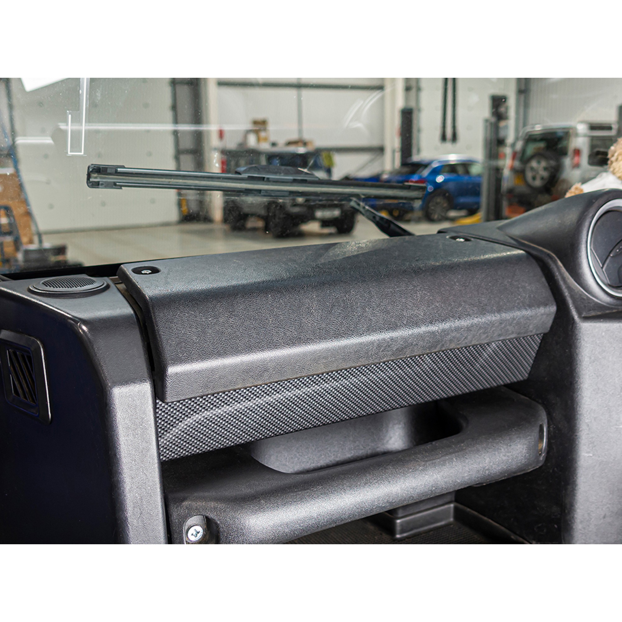 Glove Box Kit Carbon Finish for Defender Puma 2007 Onwards