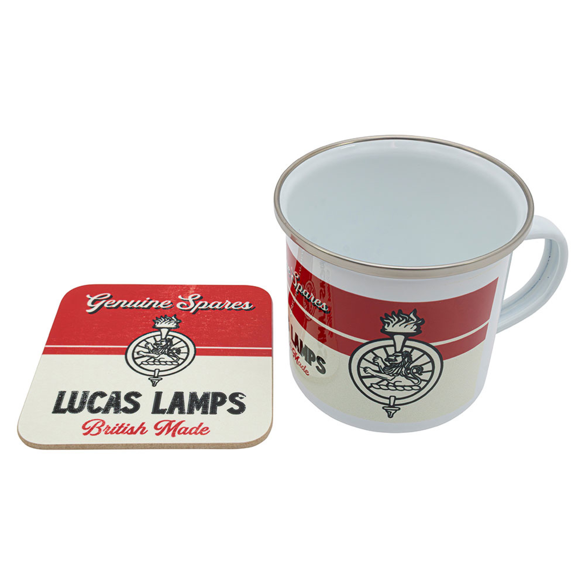 DA8143 - Lucas Enamel Mug and Coaster Set