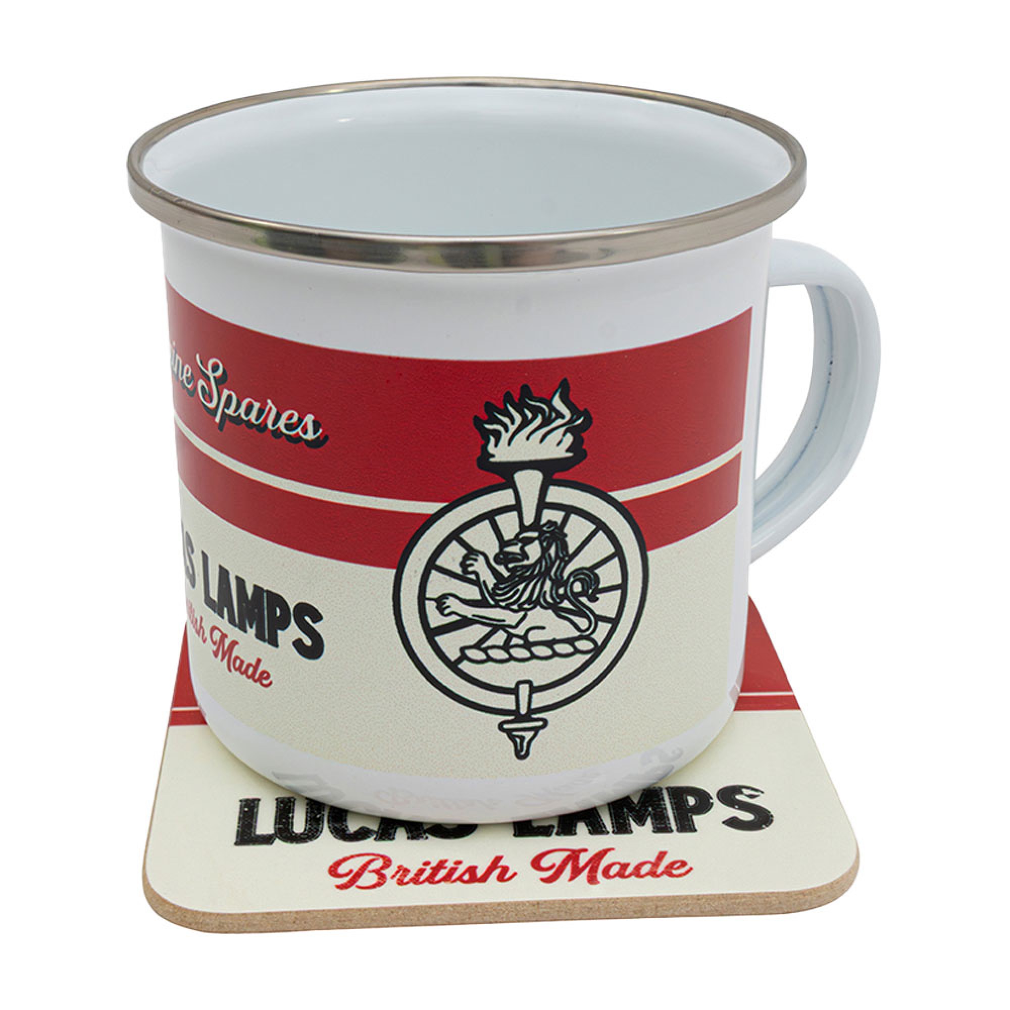 Lucas Enamel Mug and Coaster Set