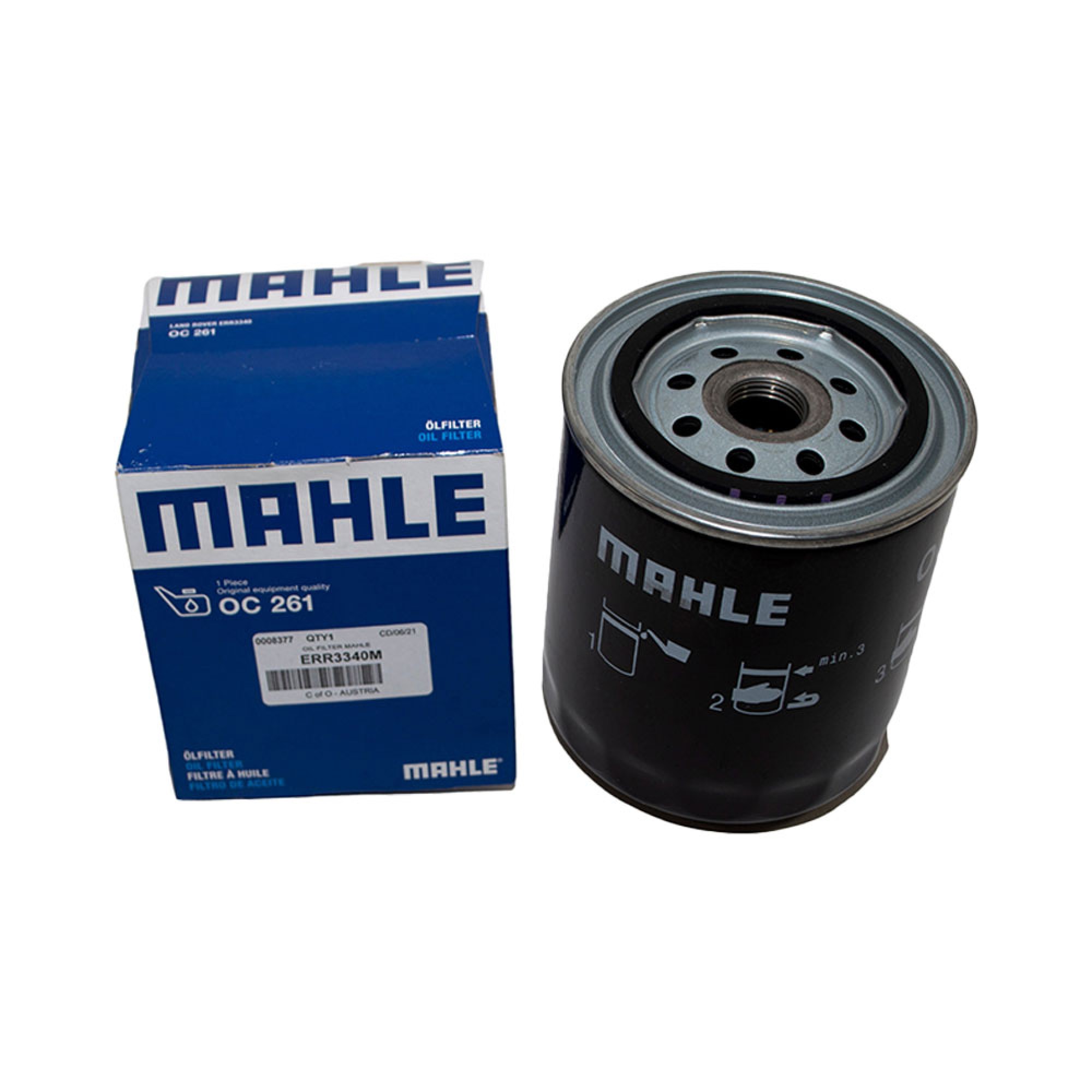 ERR3340M - Mahle Oil Filter 200/300TDI 2.5D NA 2.5TD V8 (Post 1976) 2.25/2.5 Petrol 2.25 Diesel Discovery 2 V8