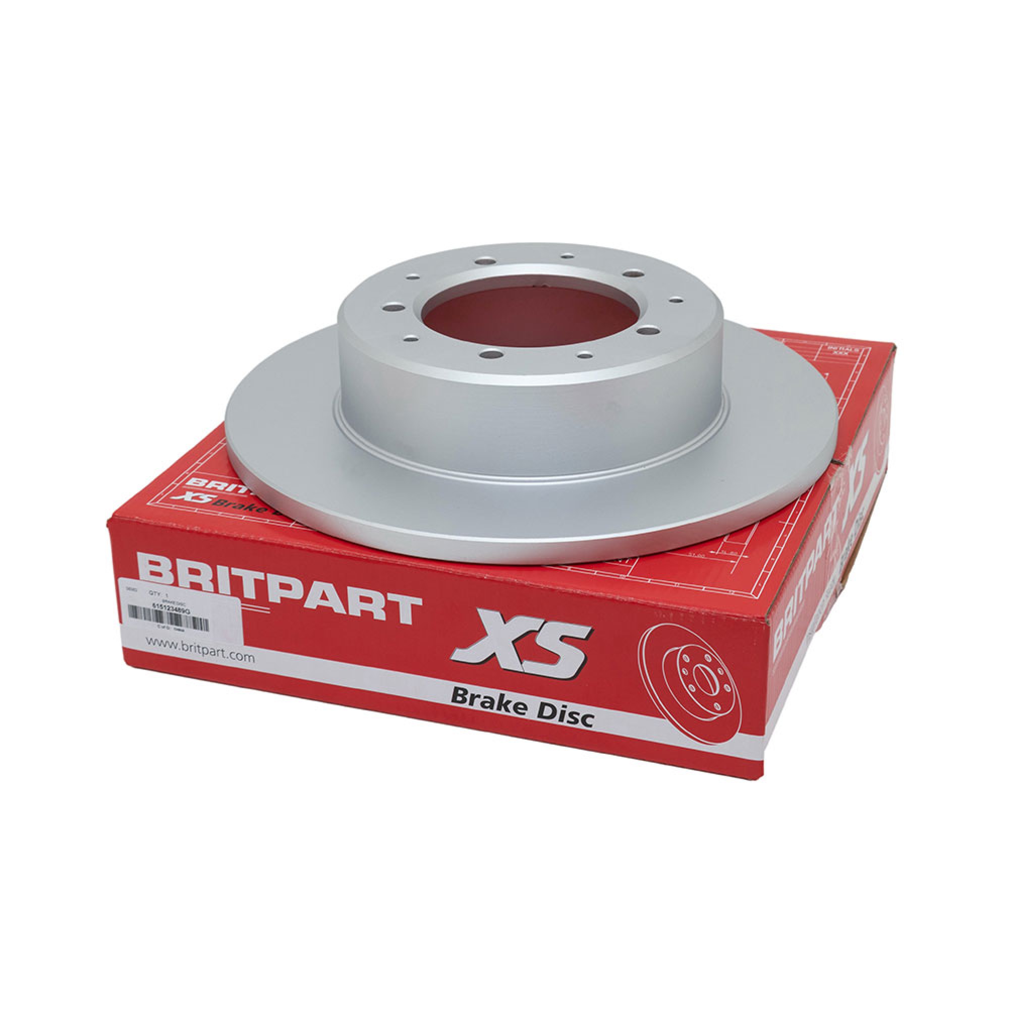 615123489G - Britpartxs Brake Disc Rear 90. Range Rover Classic and Discovery 1986 on