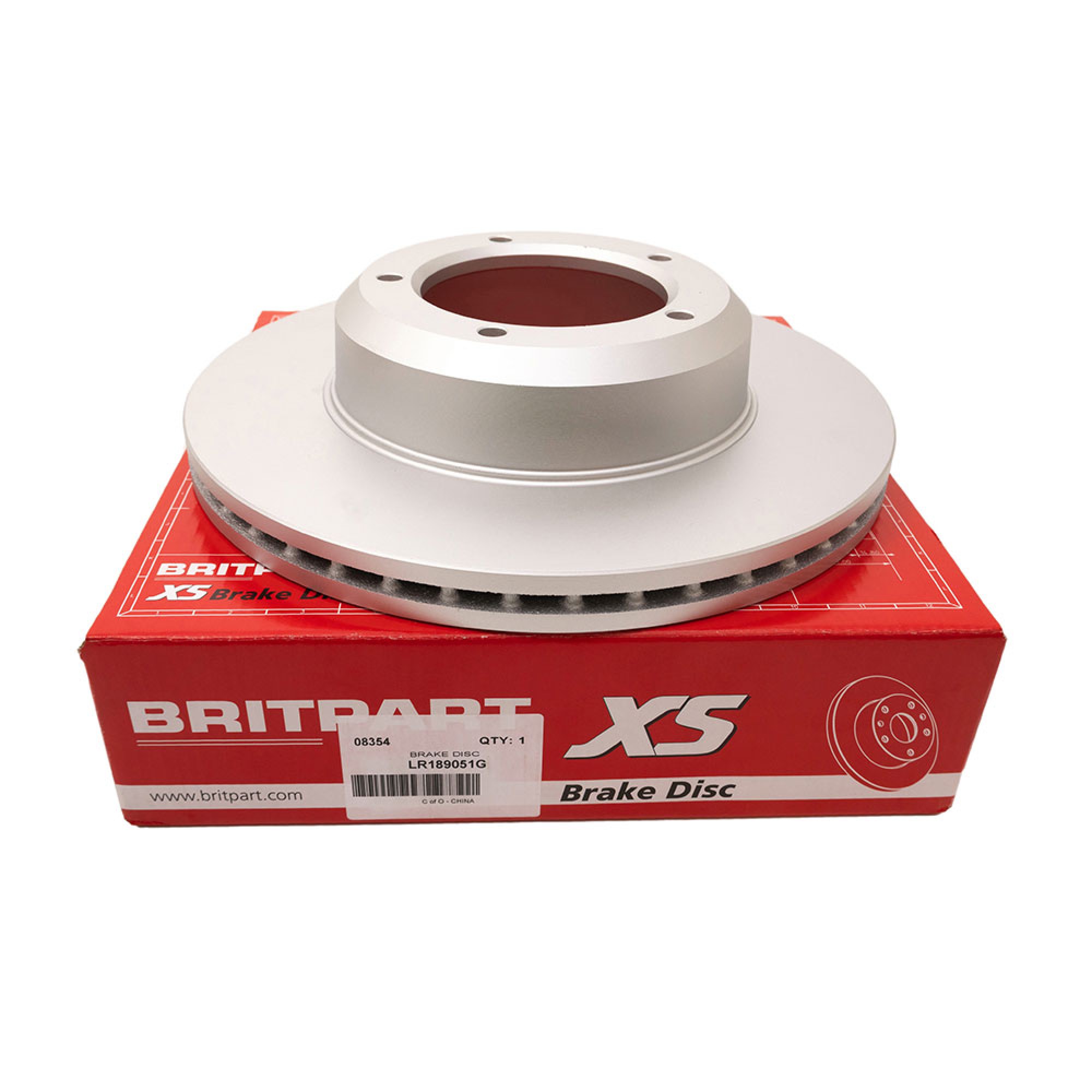 LR189051G - Britpartxs Brake Disc Vented Front Range Rover Classic 1990 on and Discovery 1 and 90/110 from Vin LA 930456