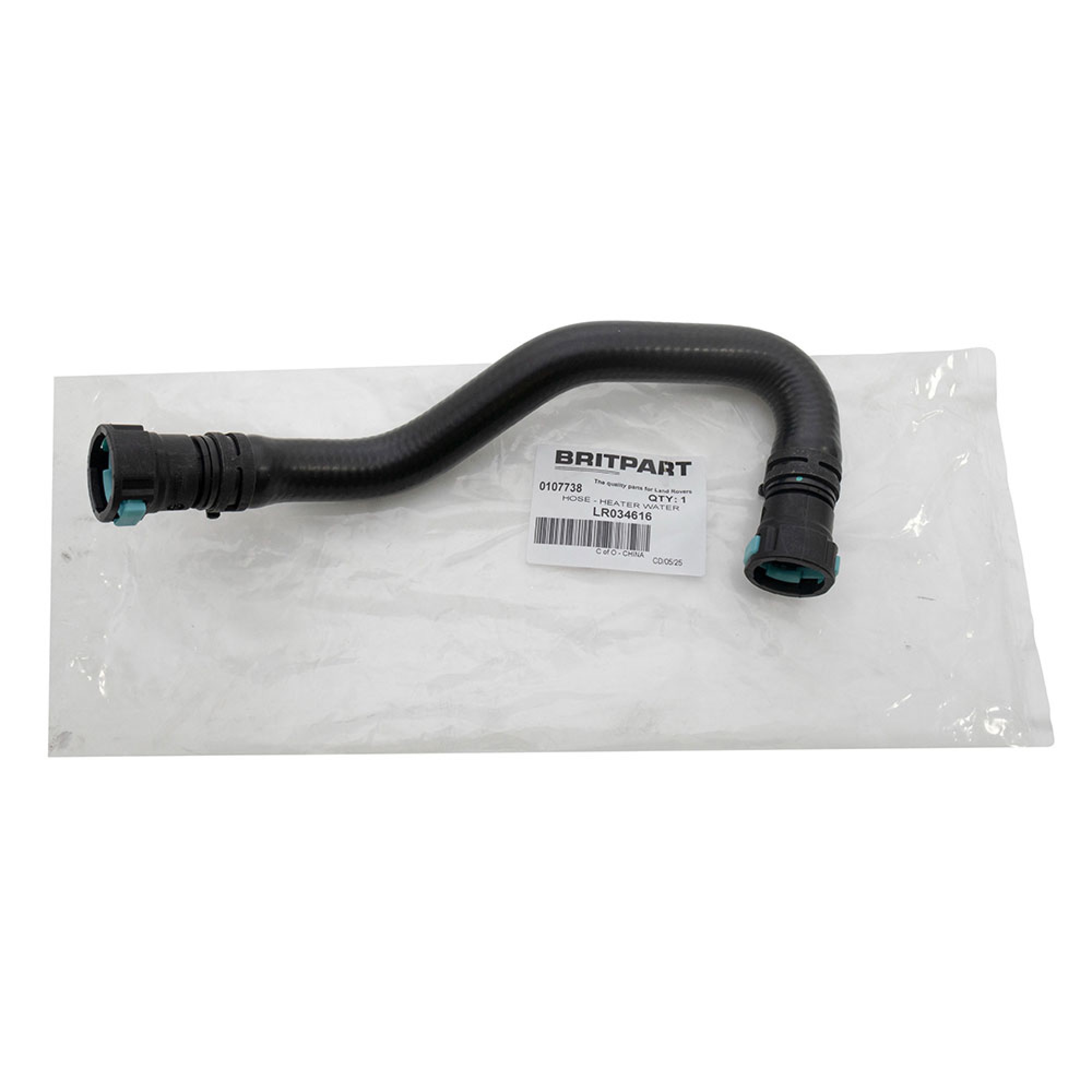LR034616 - Water Heater Hose 3.0L and 5.0L Petrol