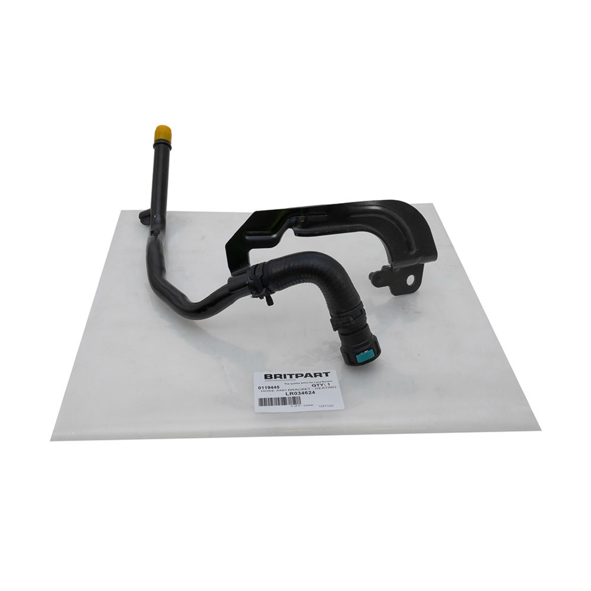 LR034624 - Heater Hose and Bracket from Block to Heater Inlet Hose