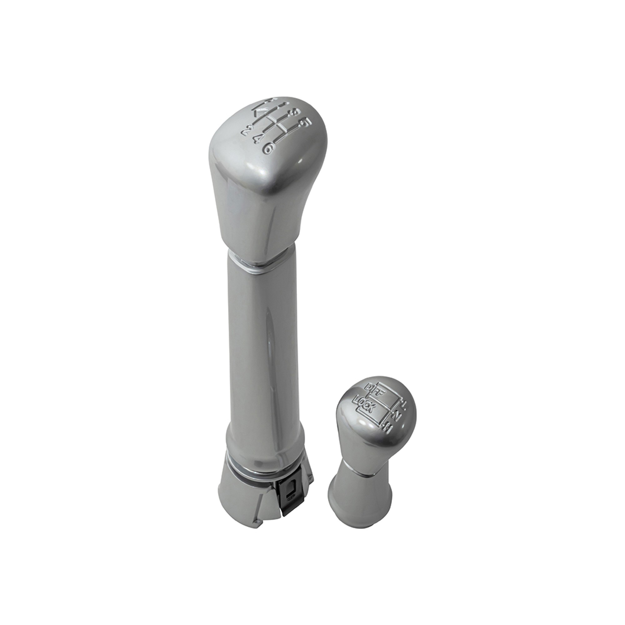 DA5051 - Polished Aluminium Gear Knob Set Puma Defender (2007 Onwards)
