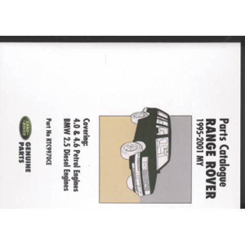 Range Rover Parts Catalogue 1995-2001 My 4.0 and 4.6 Petrol Engines and Bmw 2.5 Diesel Engines