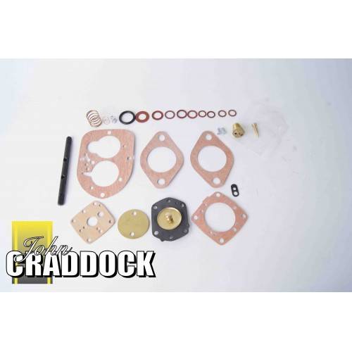 SOLEX 45 ADDHE Carburetor Basic Rebuild Kit (One Pair) - Genuine Italian Made