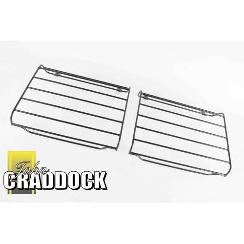 Headlamp Guards Front Defender (Pair) Wolf Style