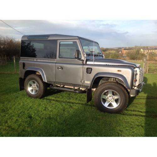 Defender 90 Fixed Panoramic Glass Kit 90% Privacy Black Tint, Heat Reflective Coating, Kit Contains 2 x Sides, Back Qtrglasses, Glue Kits, Metal Edge Trim, Instructions,