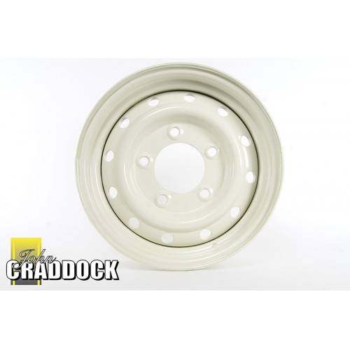 6.5X16 White Wolf Style Steel Wheel Load Rating 1080KG 5/165 Tubeless