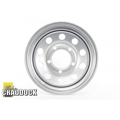 7X16 Silver Modular Steel Wheel 5/165 ET0 Load Rating 1050KG