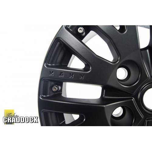 8X18 Kahn 1983 Black Defender Alloy Wheel 5/165 Minimum Order Of X4