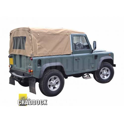 EXT202-7BKC - 90 Full Hood TD5/TD4 Black Canvas