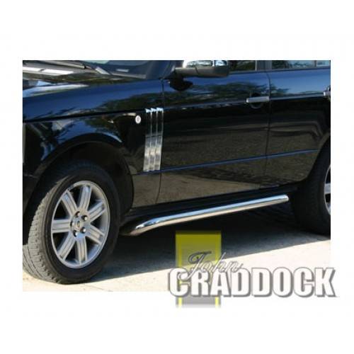 Polished Steel Side Protection Tubes for Range Rover L322