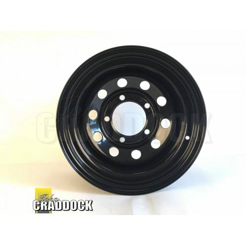 10X16 Black Modular Steel Wheel 5/165 Et -32