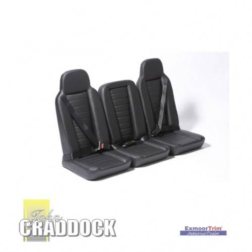 Classic High Back Seat with Integral Headrest Second Row Techno Trim
