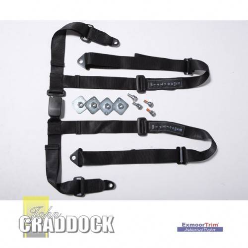 EXT001-13 - 4 Point Full Harness Black