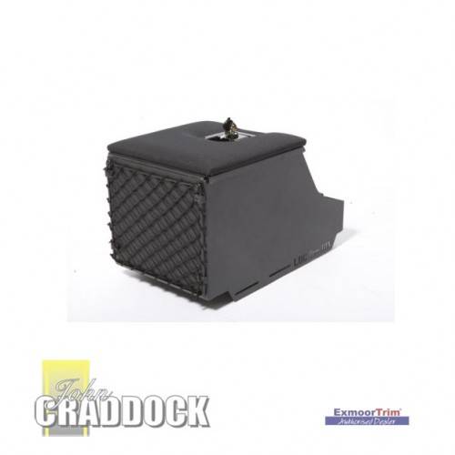 Loc Box Xs Black Rack 2006-2007 Graphite Carton All Steel Construction with Locking Lid Spare Key Inside Liner Padded Lid Map Pocket 2 x Fold Away Cup Holders Trimmed and All Fixings.